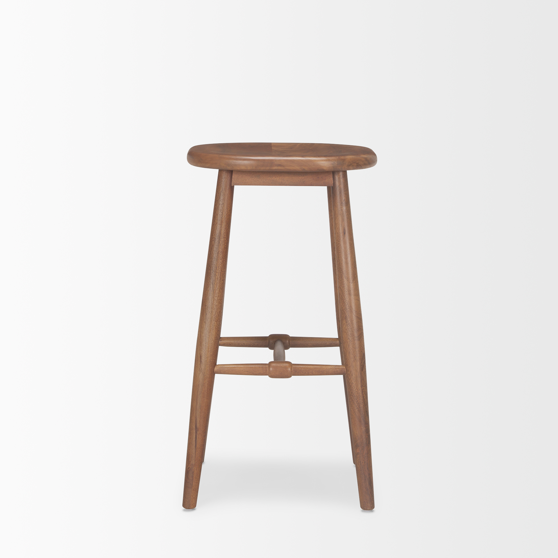 Mercana Ernest Wood Seat Bar/Counter Stool - Brown, H30"