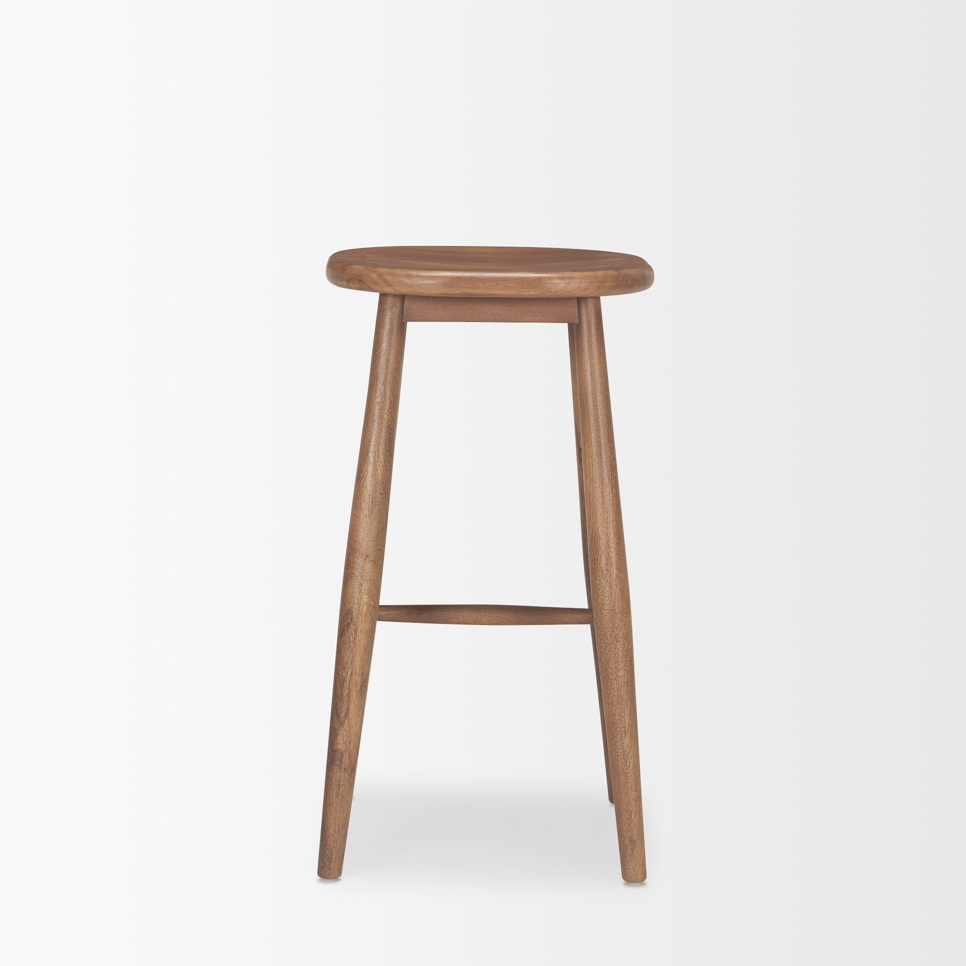 Mercana Ernest Wood Seat Bar/Counter Stool - Brown, H30"