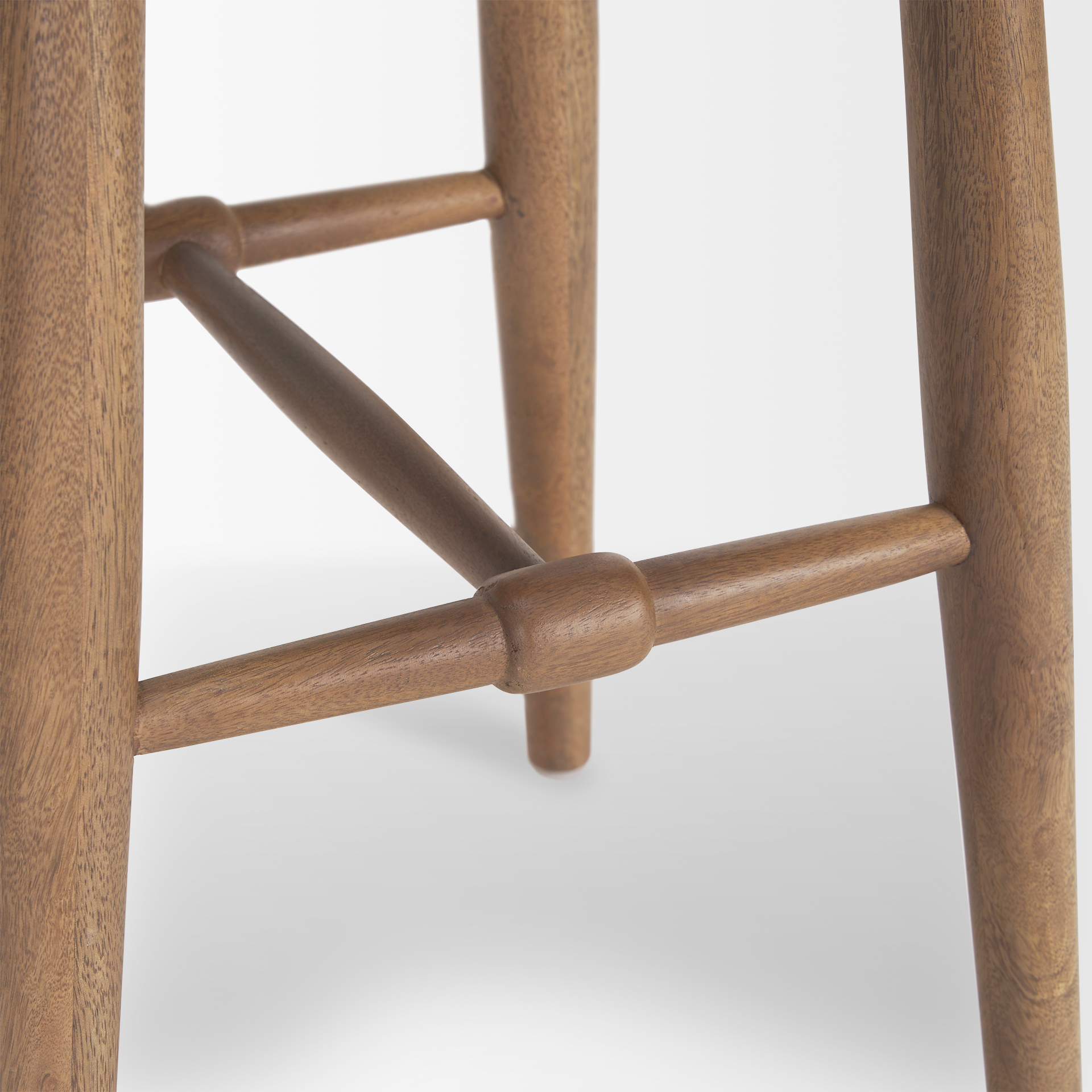 Mercana Ernest Wood Seat Bar/Counter Stool - Brown, H30"