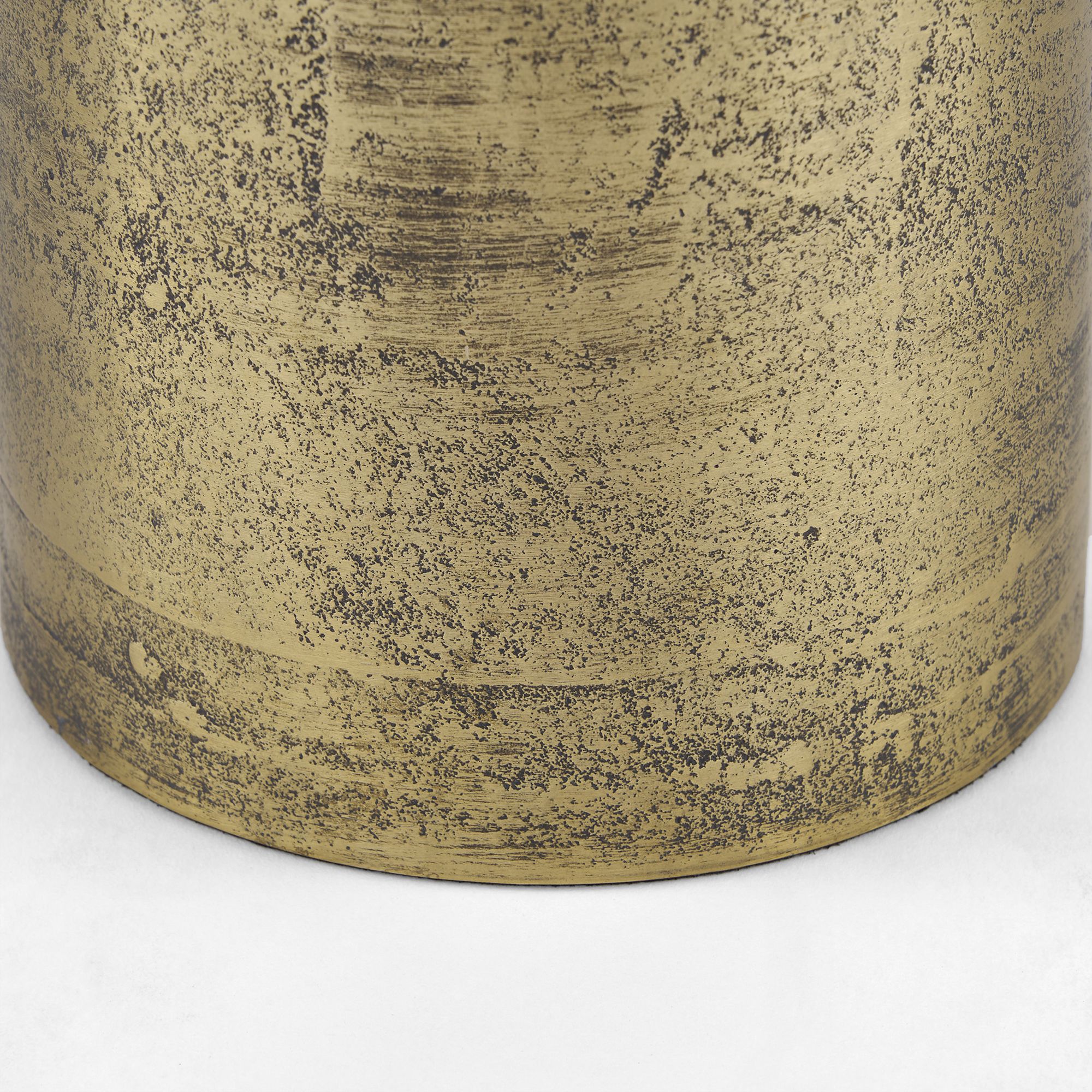 Mercana Quonset Extra Tall Aluminum Metal Pillar Object - Brass