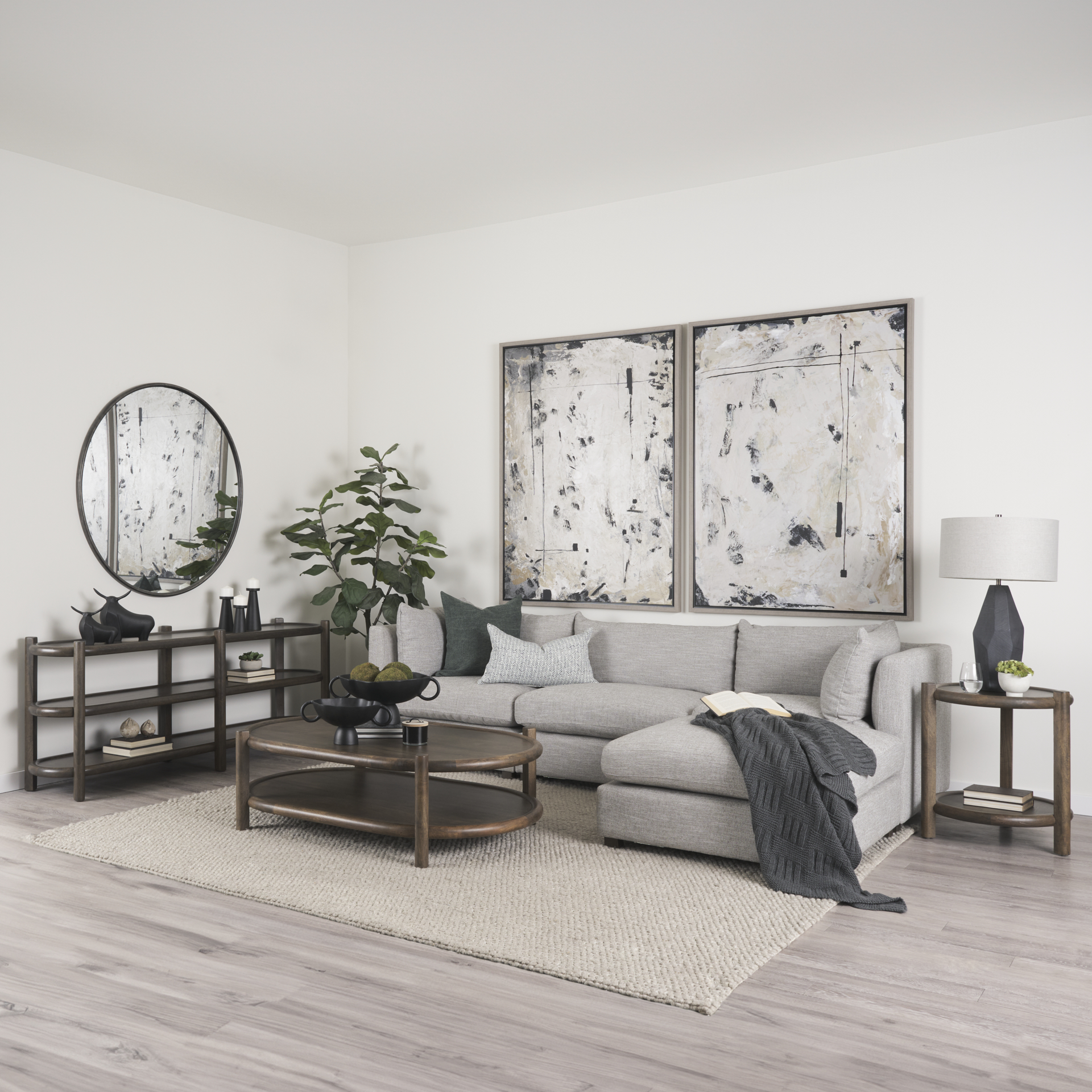 Mercana - Romi Coffee Table in Brown, Solid Wood