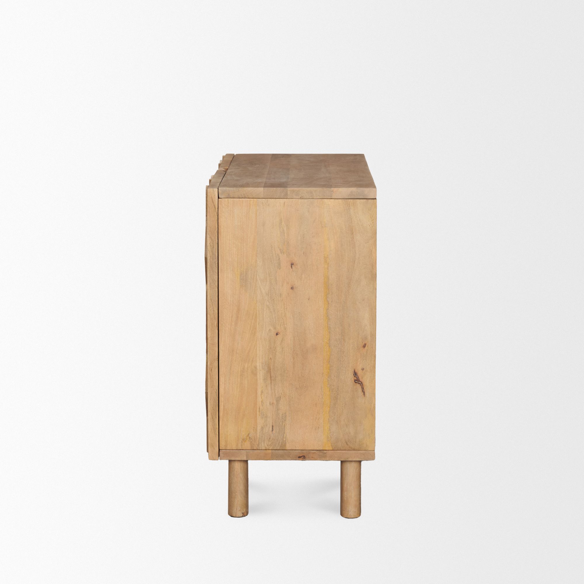 Mercana Heera Diamond Motif with Shelf Accent Cabinet - Light Brown