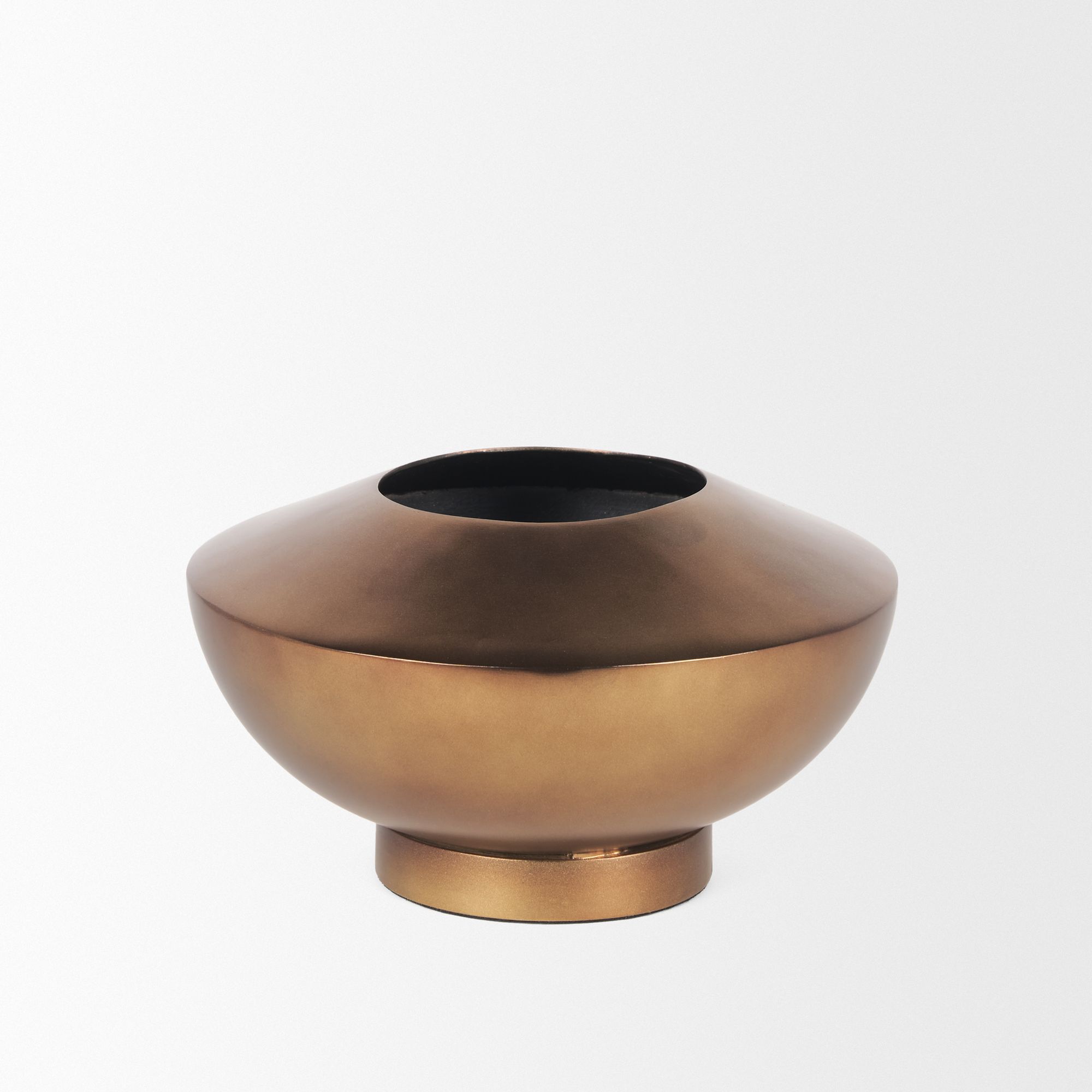 Mercana Quiana Medium Metal Vase - Gold