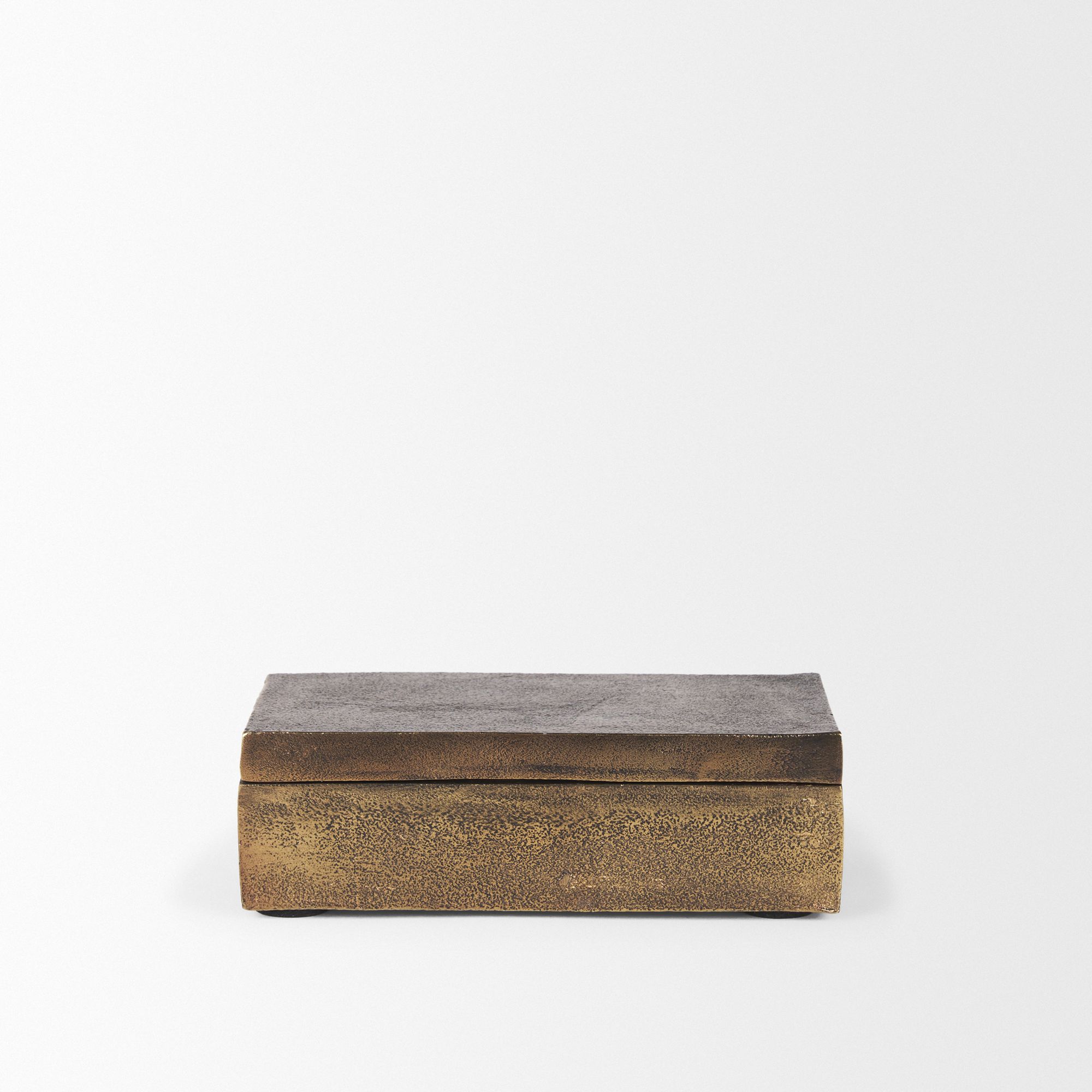 Mercana Porschia Small Metal Decorative Box - Gold