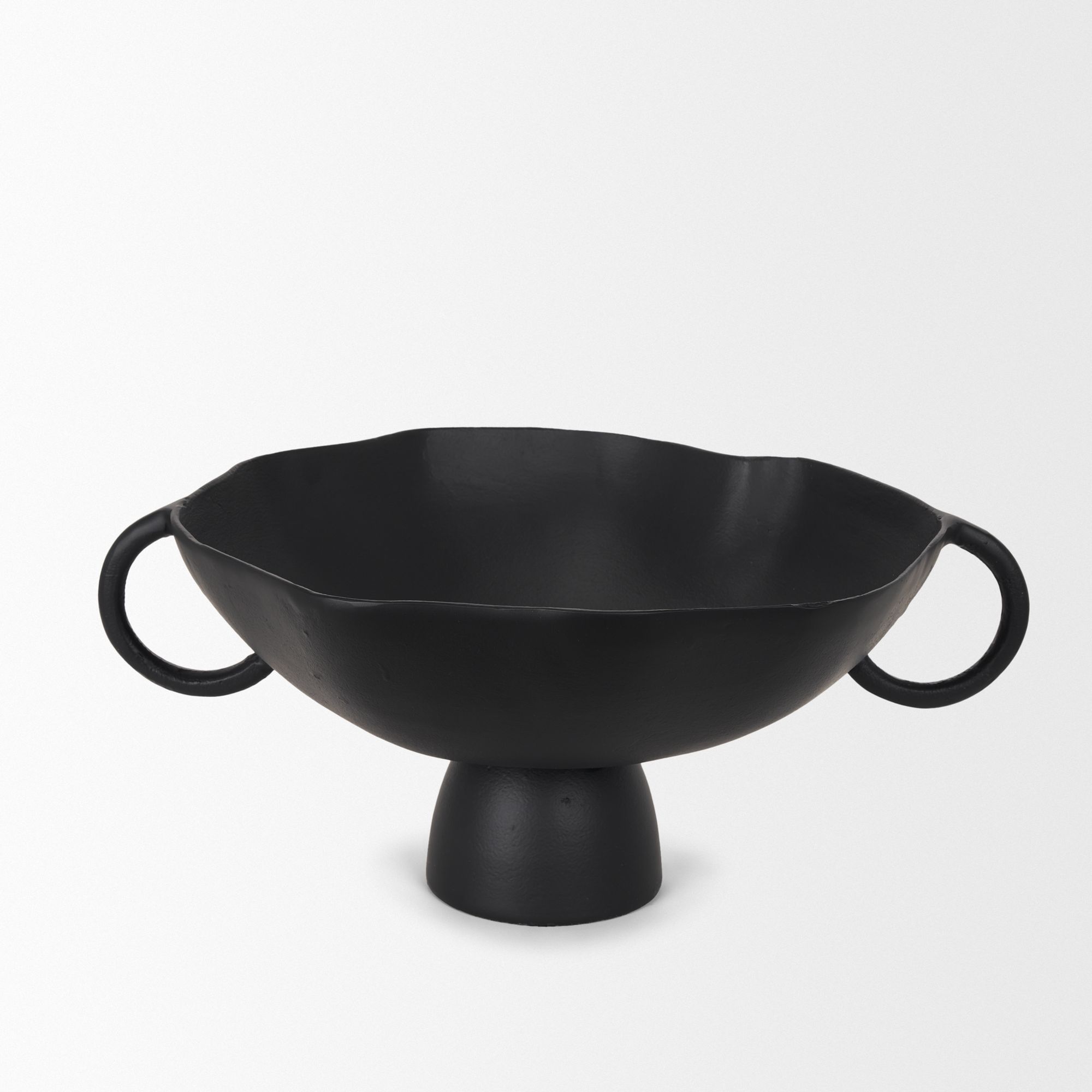 Mercana Radka Metal Decorative Bowl - Black, Large
