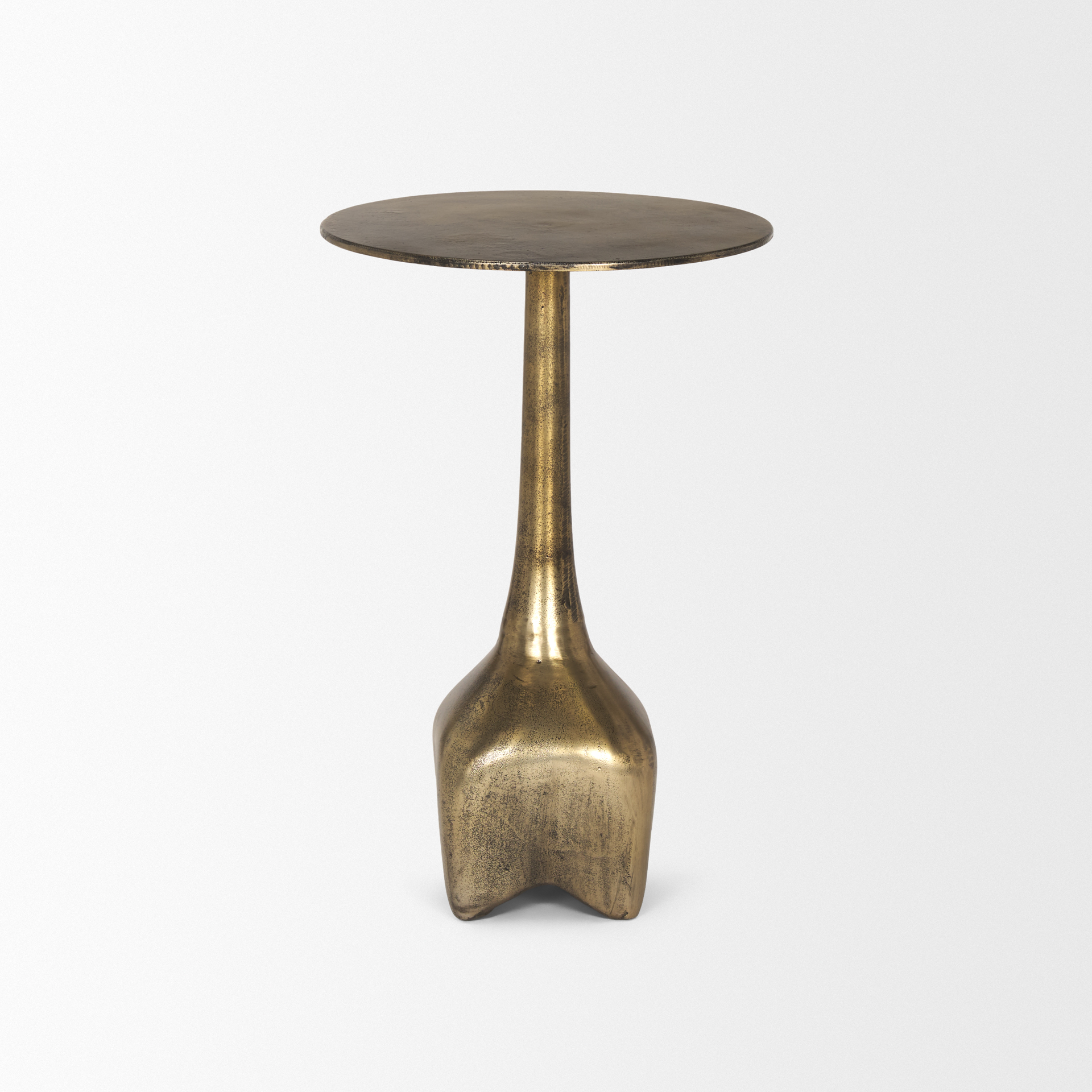 Mercana Risha Small Accent Table - Gold, Metal