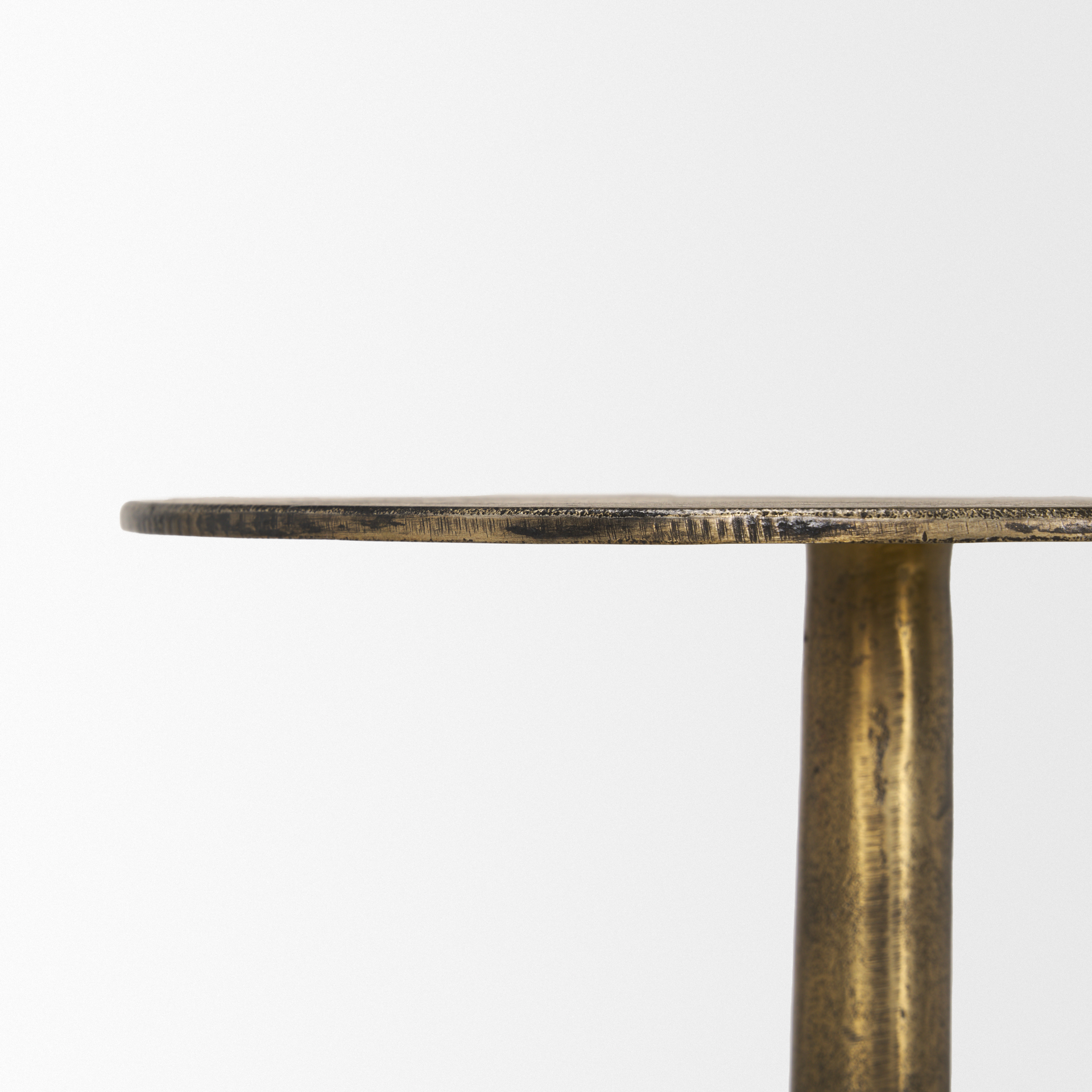 Mercana Risha Small Accent Table - Gold, Metal