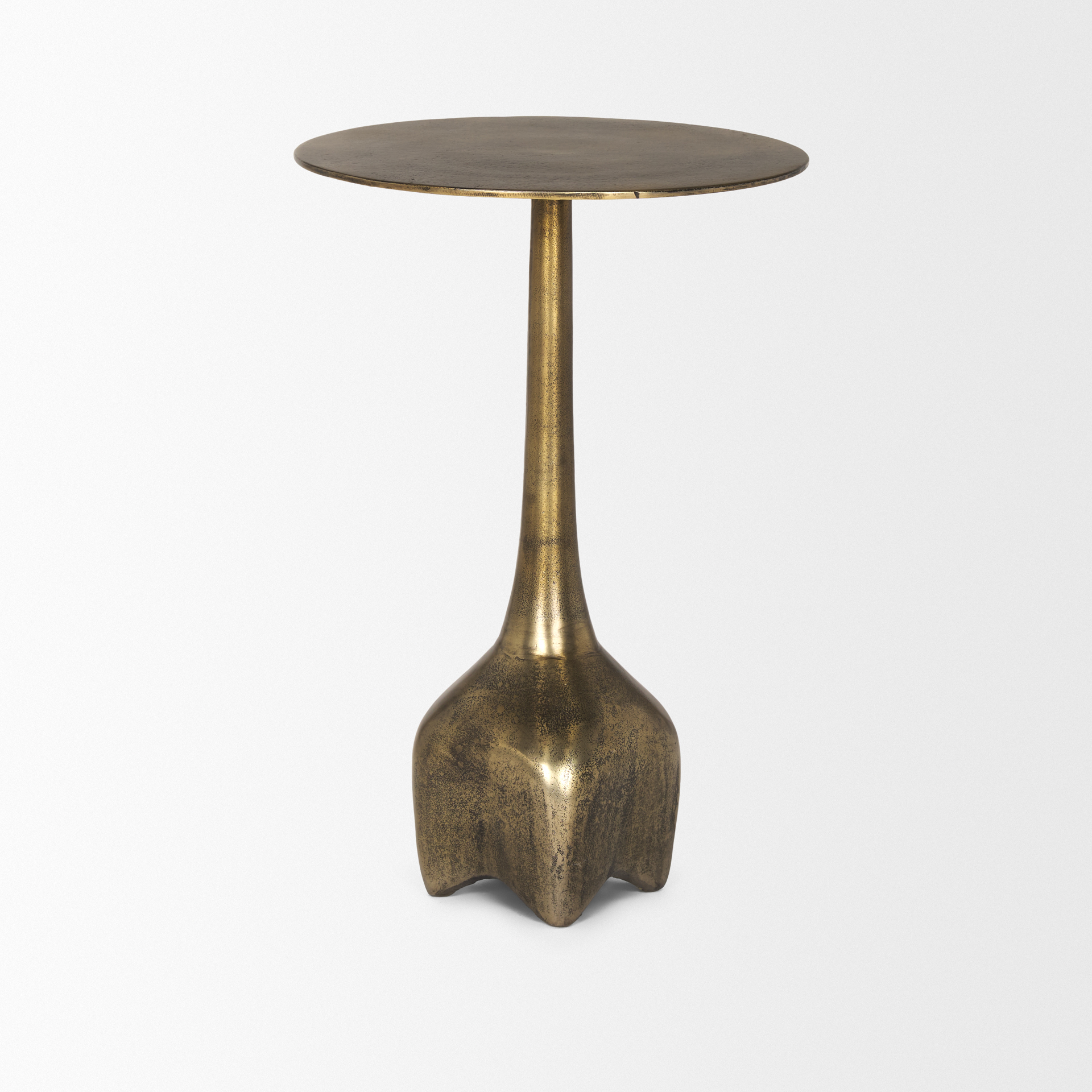 Mercana Risha Large Accent Table - Gold, Metal