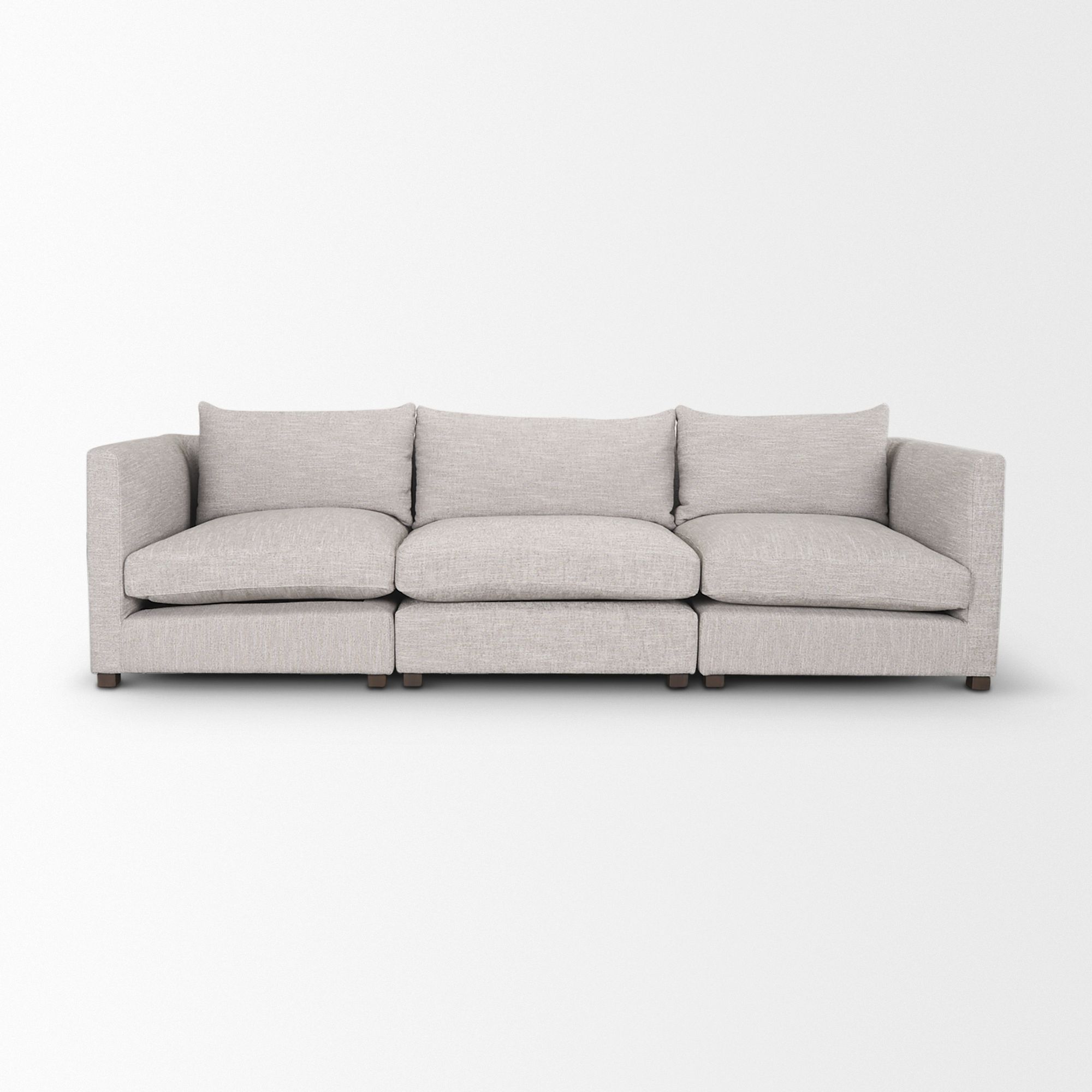 Mercana Halston 3 Piece Sofa - Light Gray