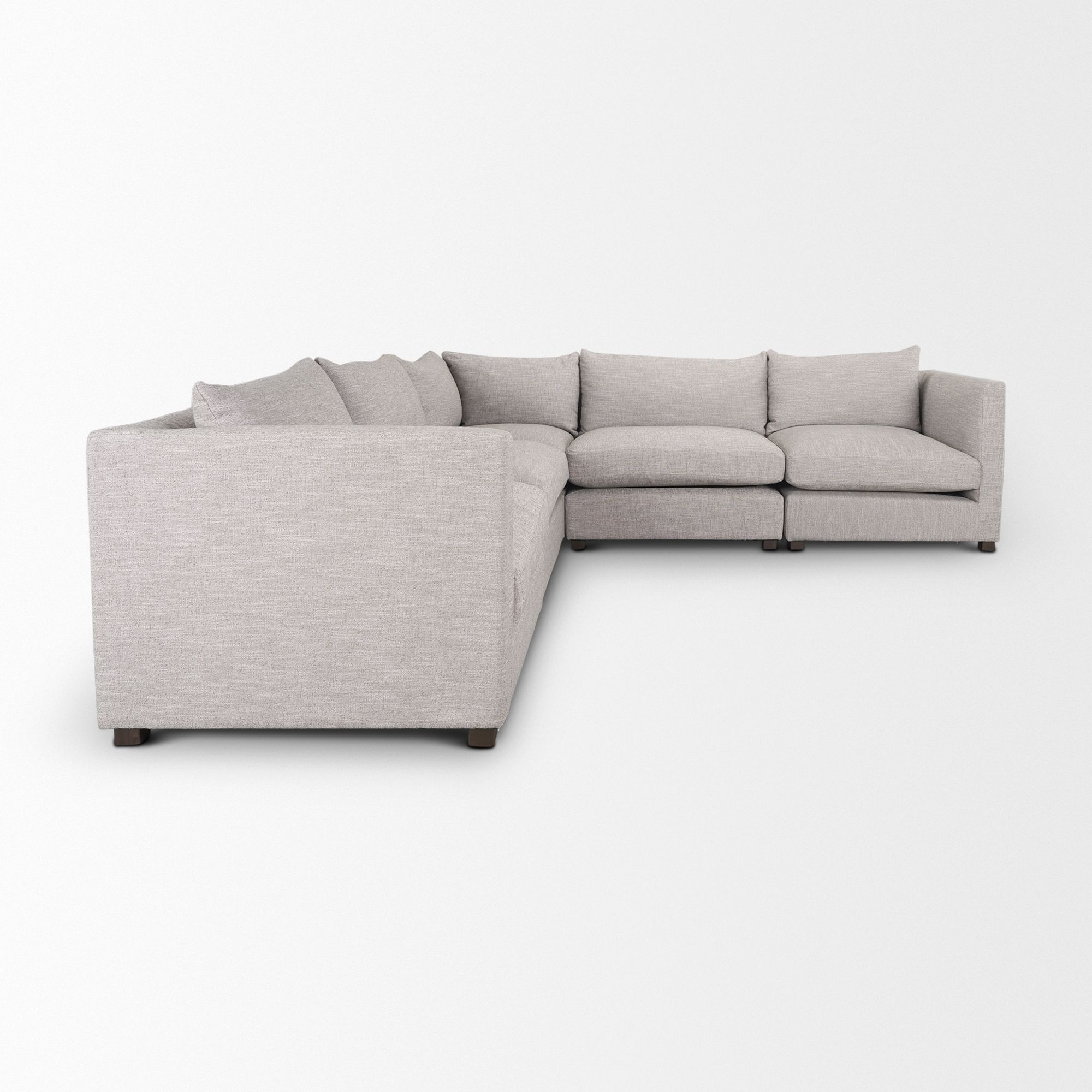 Mercana Halston 5 Piece Sectional - Light Gray