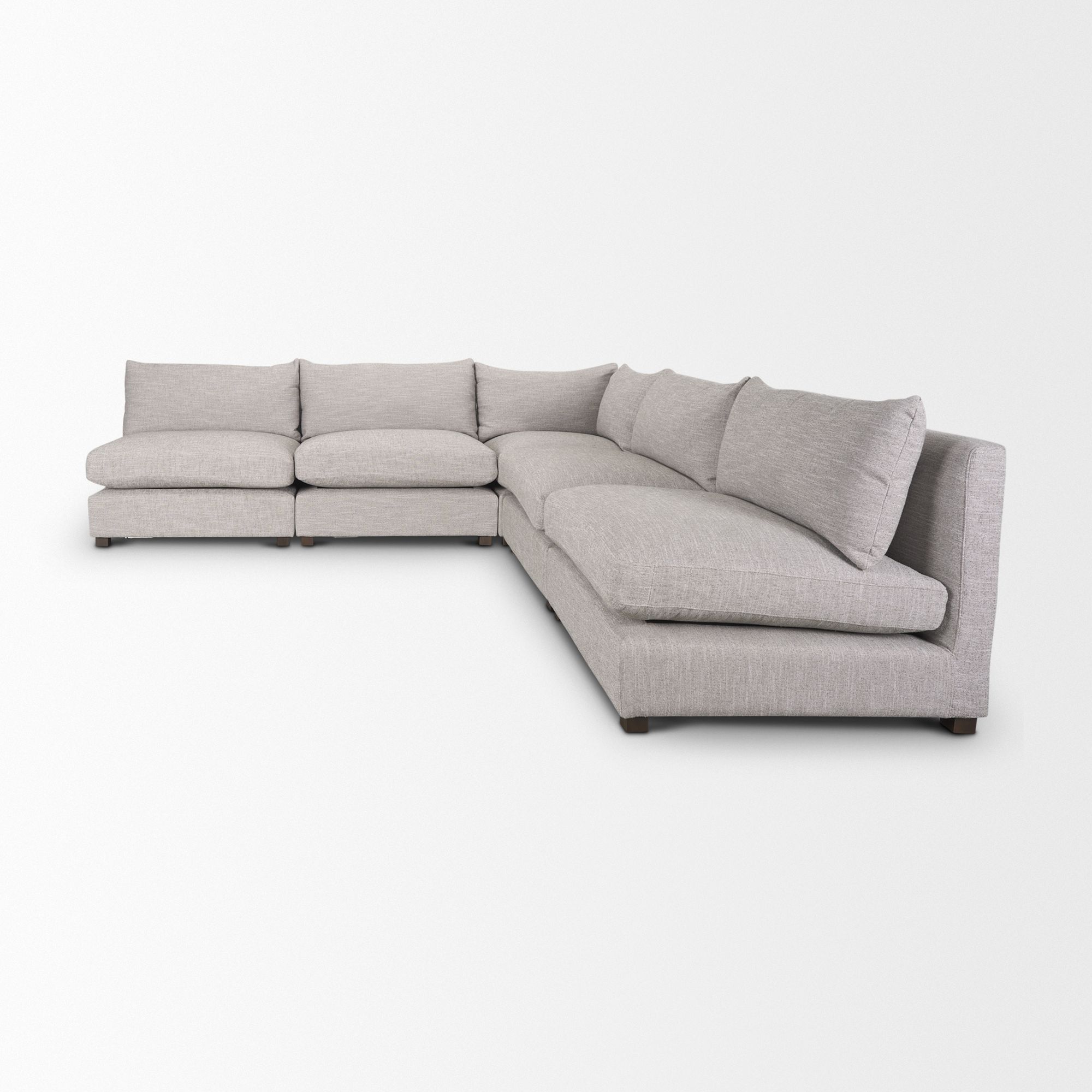 Mercana Halston 5 Piece Sectional - Light Gray