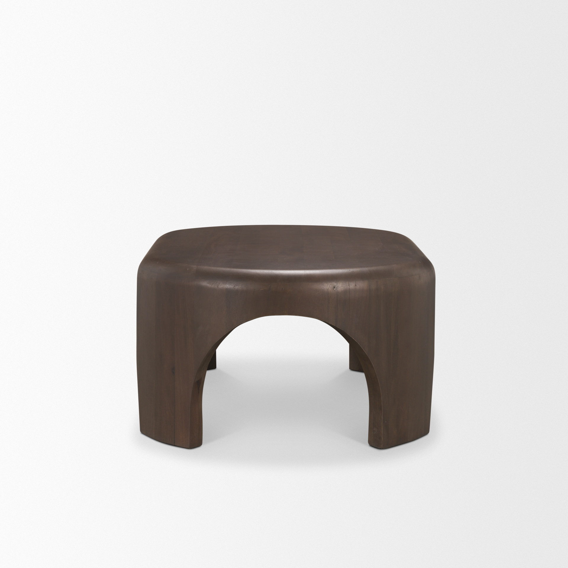 Mercana Shima Oval Coffee Table - Dark Brown