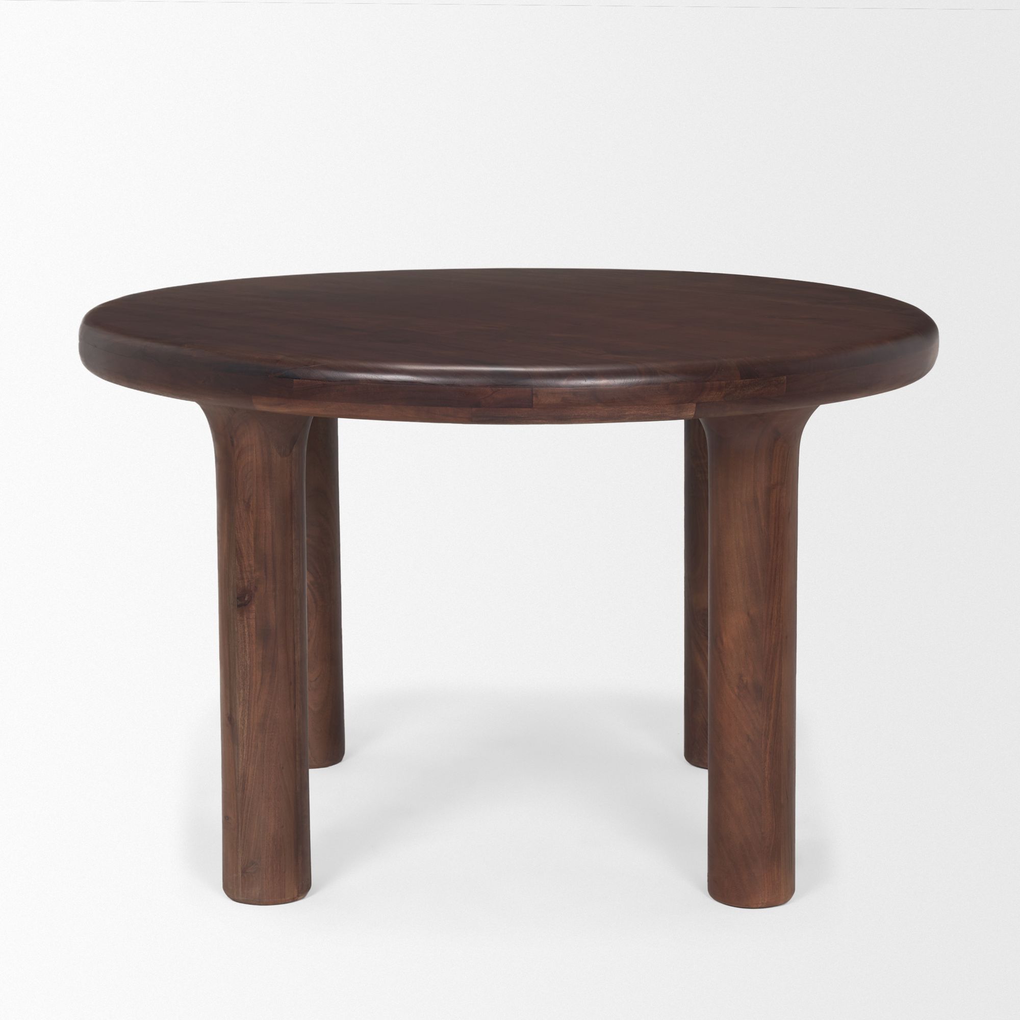 Mercana Soma Round Dining Table - Dark Brown