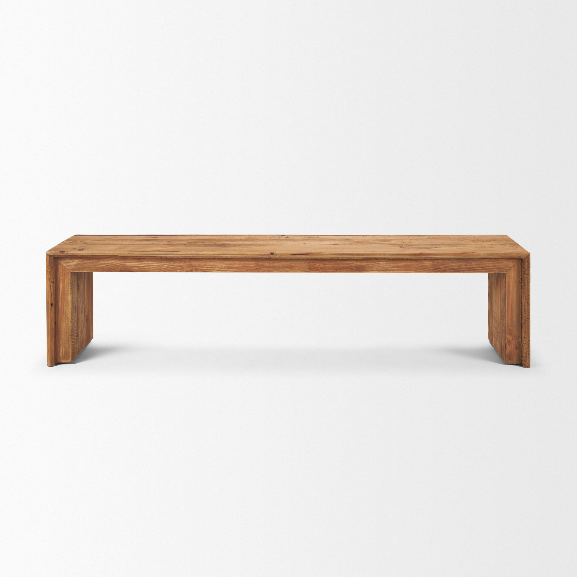 Mercana - Tahira Bench in Brown, Reclaimed Wood
