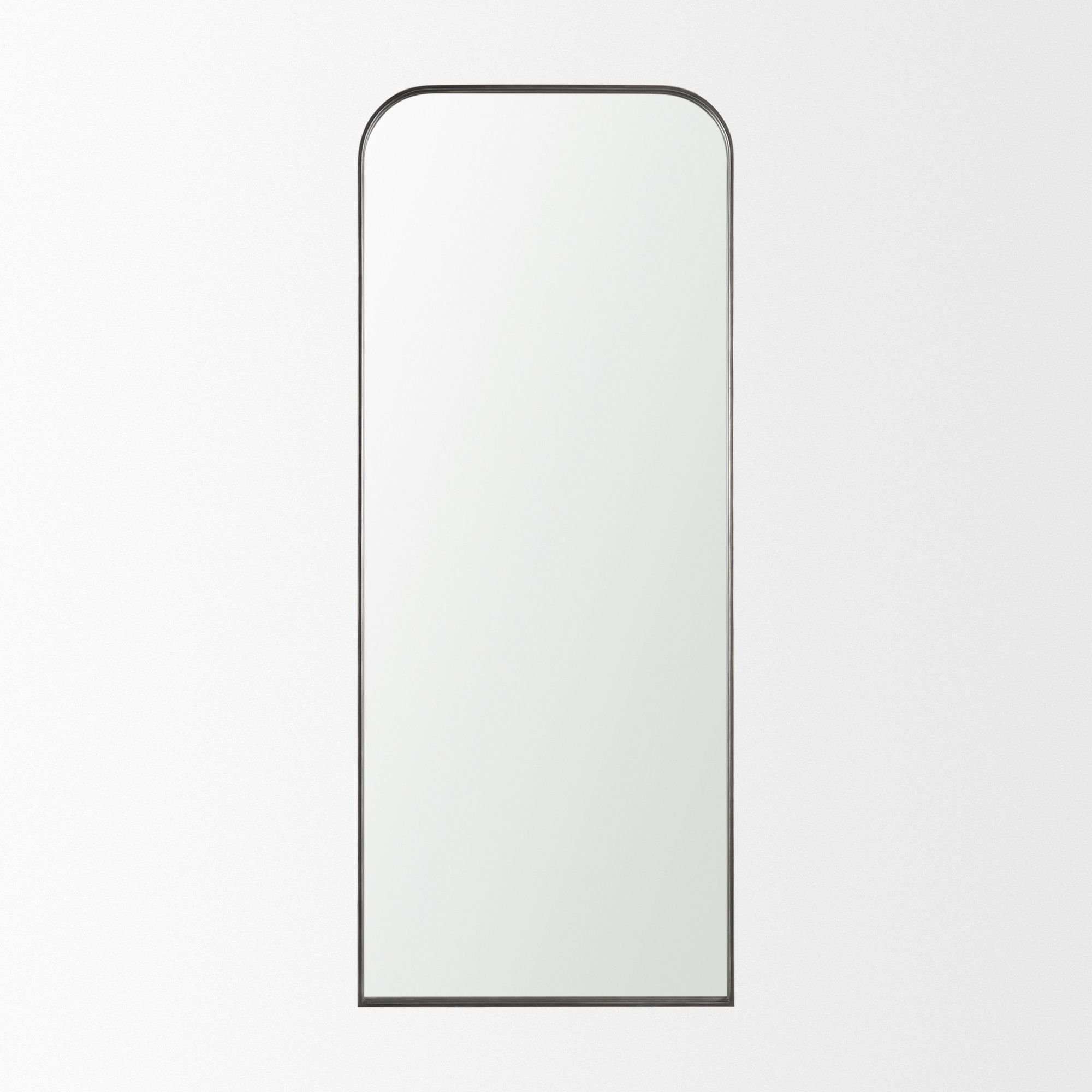Mercana Tamira Tall Metal Arched Mirror - Gunmetal
