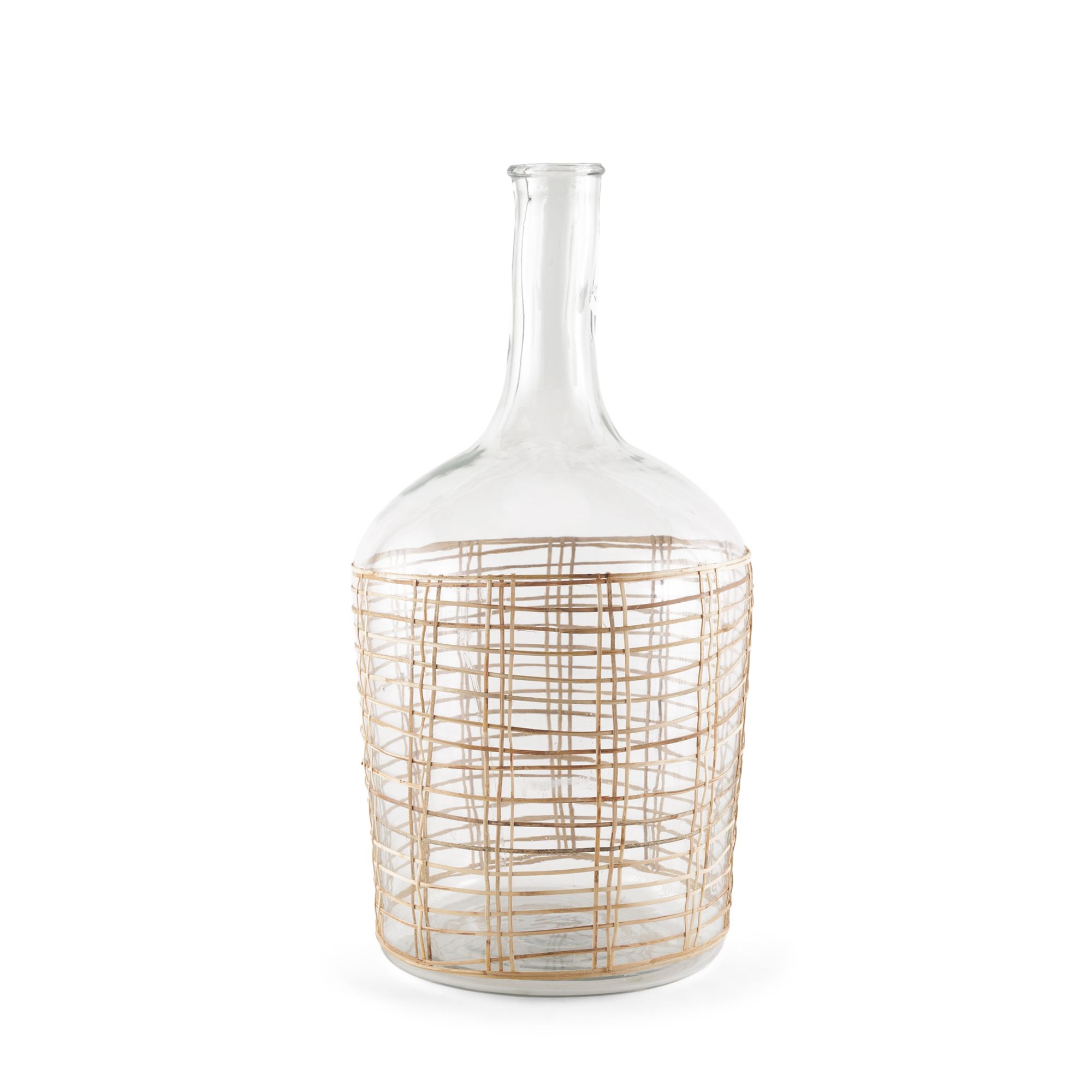 Mercana - Troian Rattan Wrapped Glass Bottle