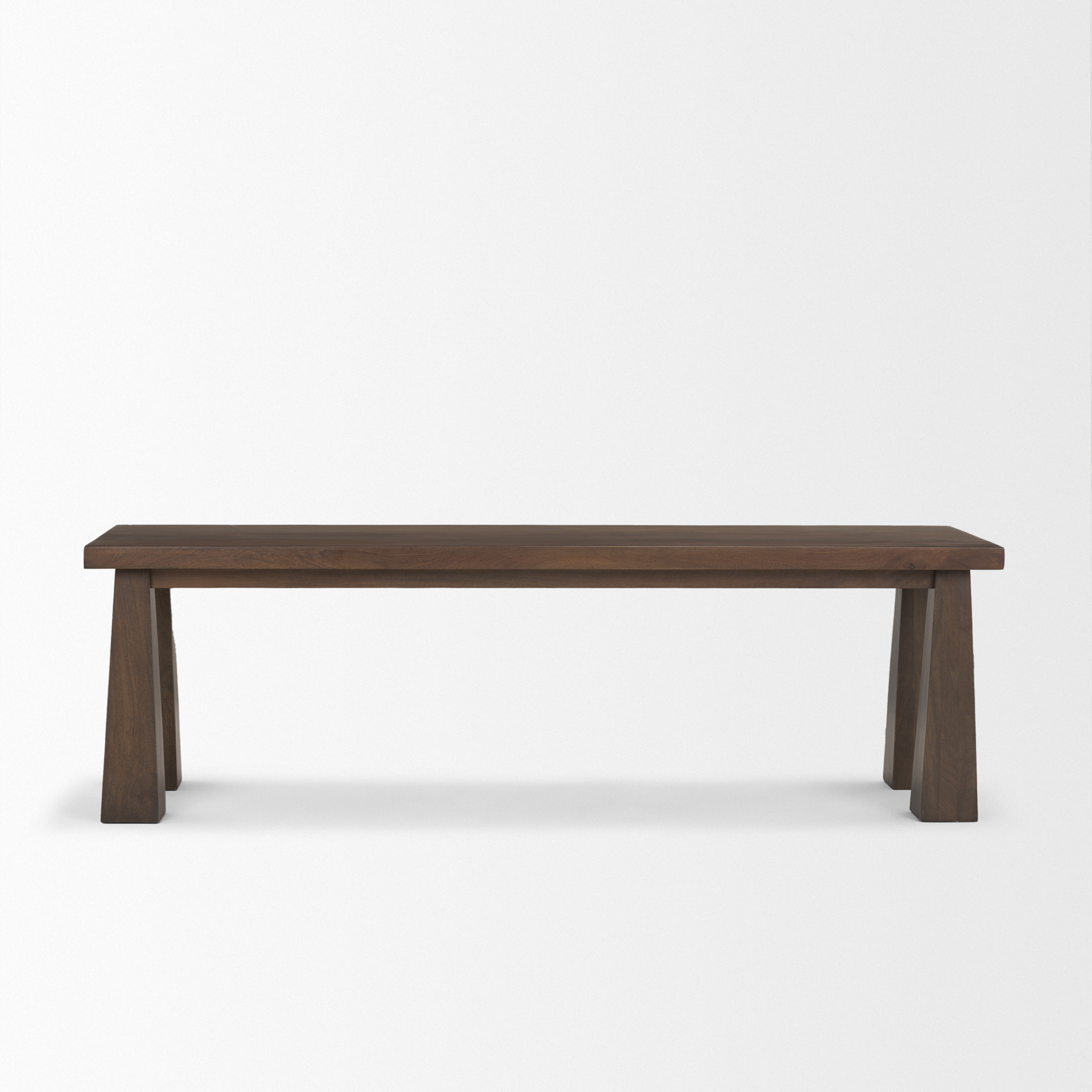 Mercana - Wolcott Bench in Brown, Solid Wood