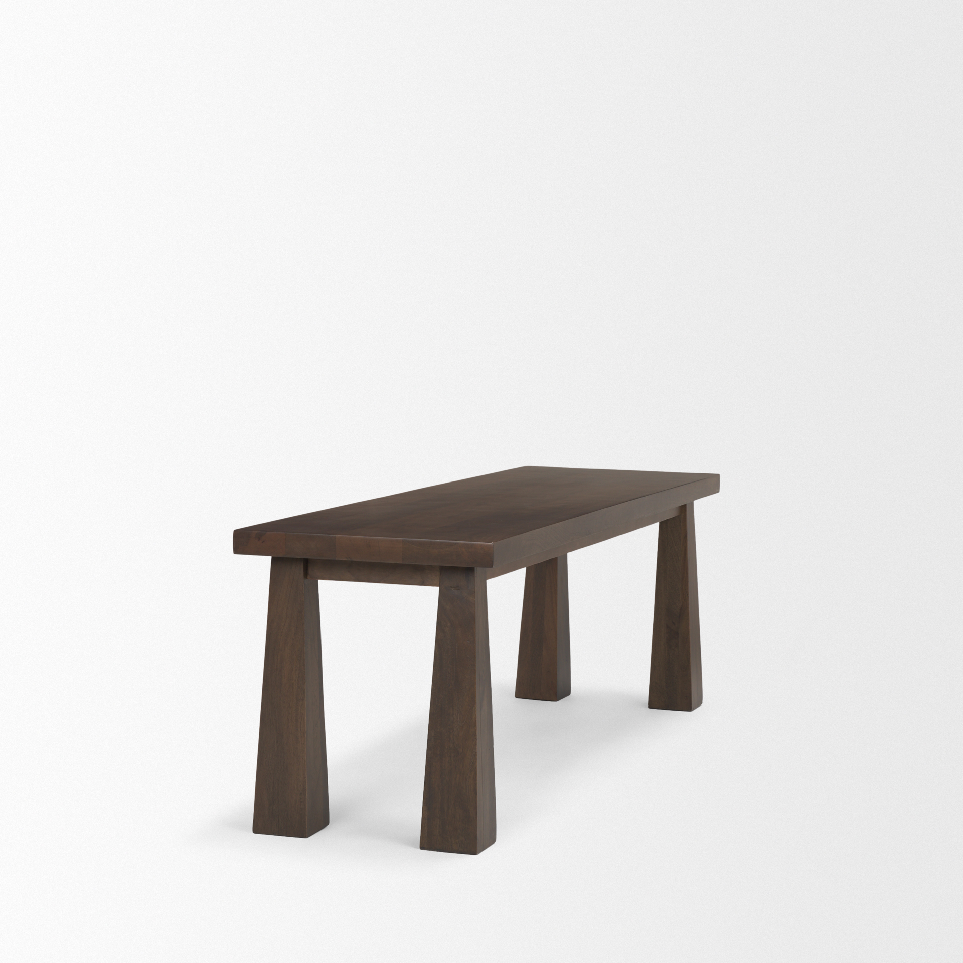 Mercana - Wolcott Bench in Brown, Solid Wood