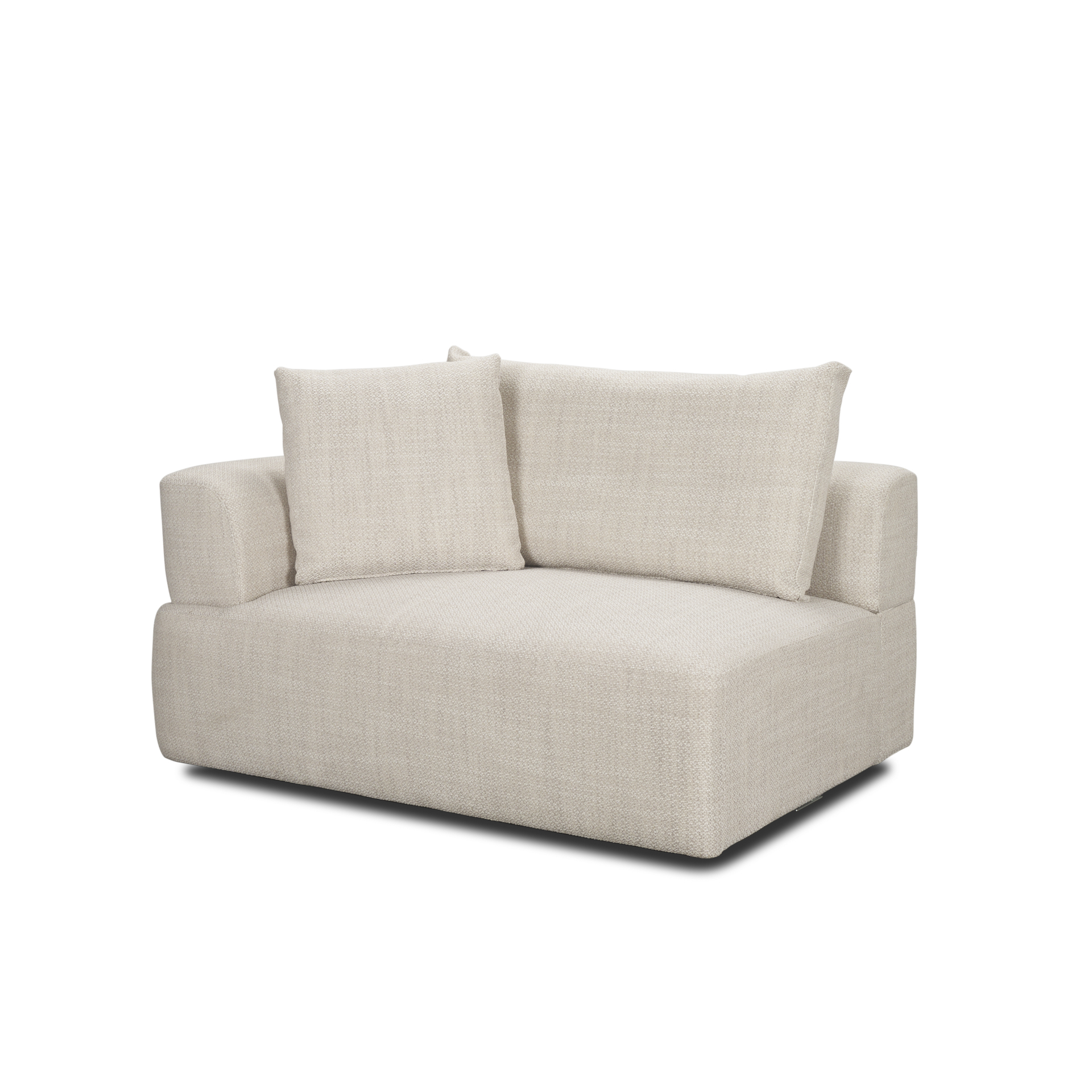 Mercana Warner 3 Piece Sectional with Corner Piece - Oatmeal, Set A
