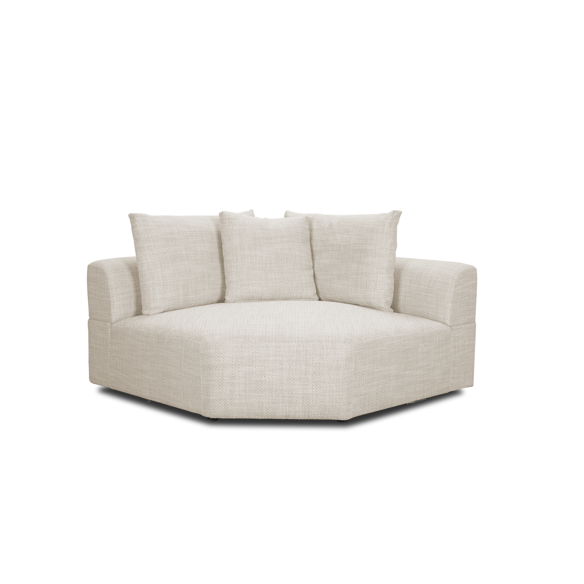 Mercana Warner 3 Piece Sectional with Corner Piece - Oatmeal, Set A
