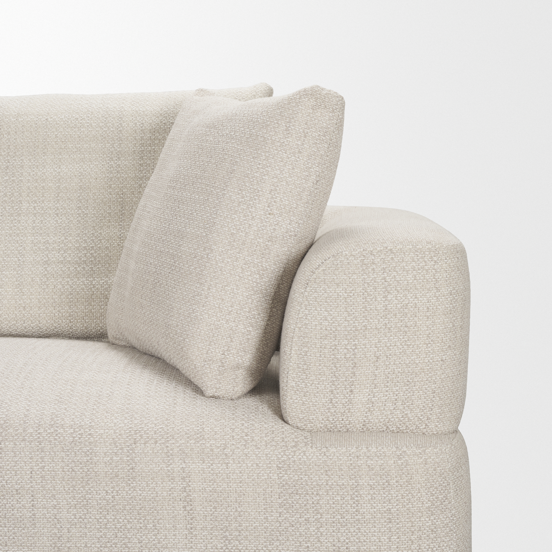 Mercana Warner 3 Piece Sectional with Corner Piece - Oatmeal, Set A