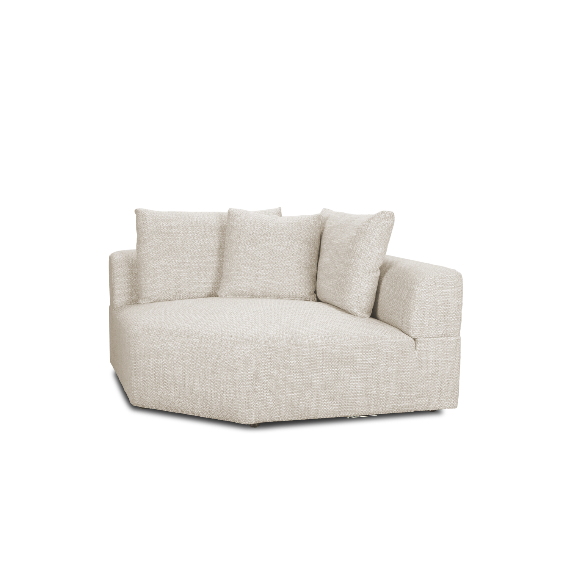 Mercana Warner 3 Piece Sectional with Corner Piece - Oatmeal, Set D