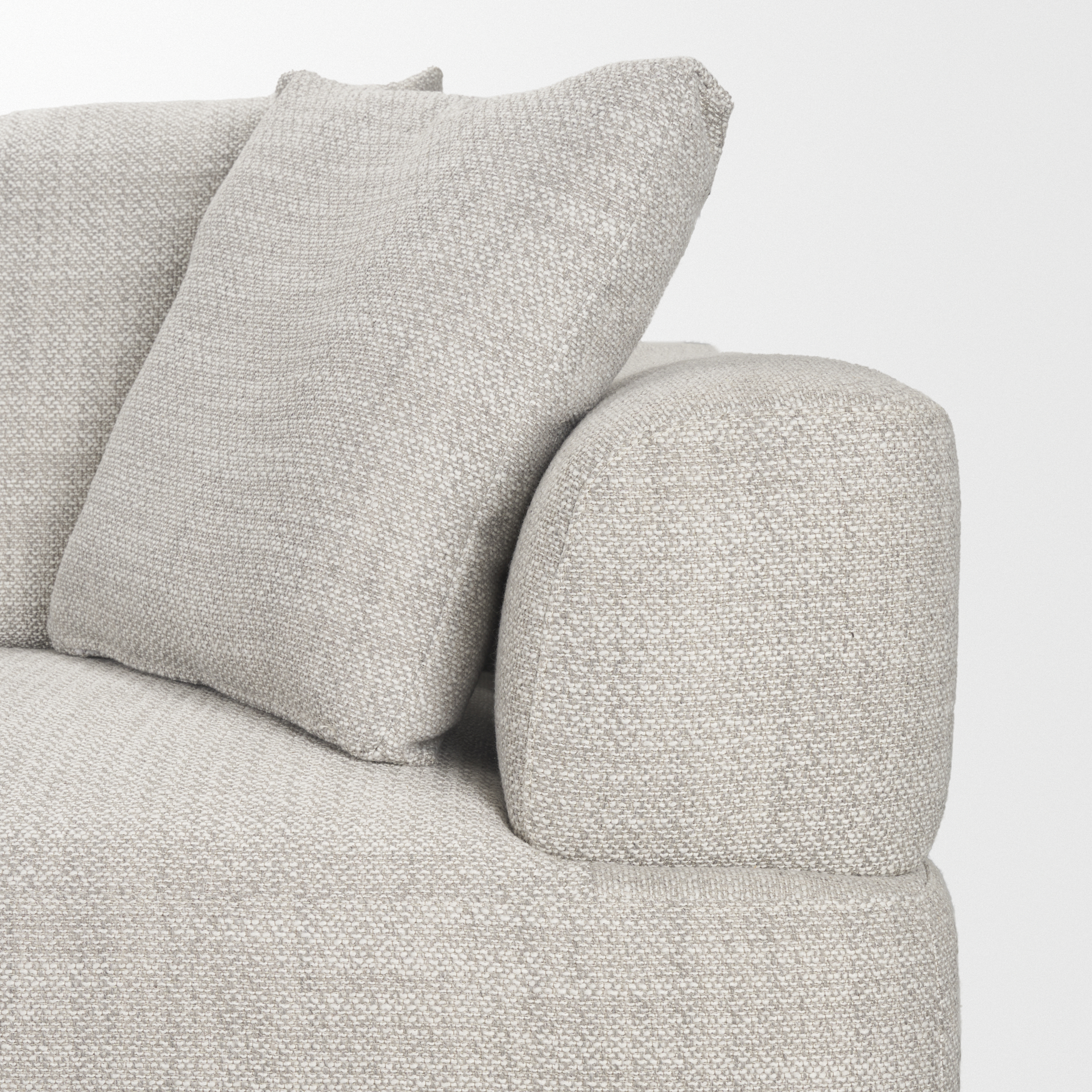 Mercana Warner 3 Piece Sectional with Corner Piece - Gray, Set C