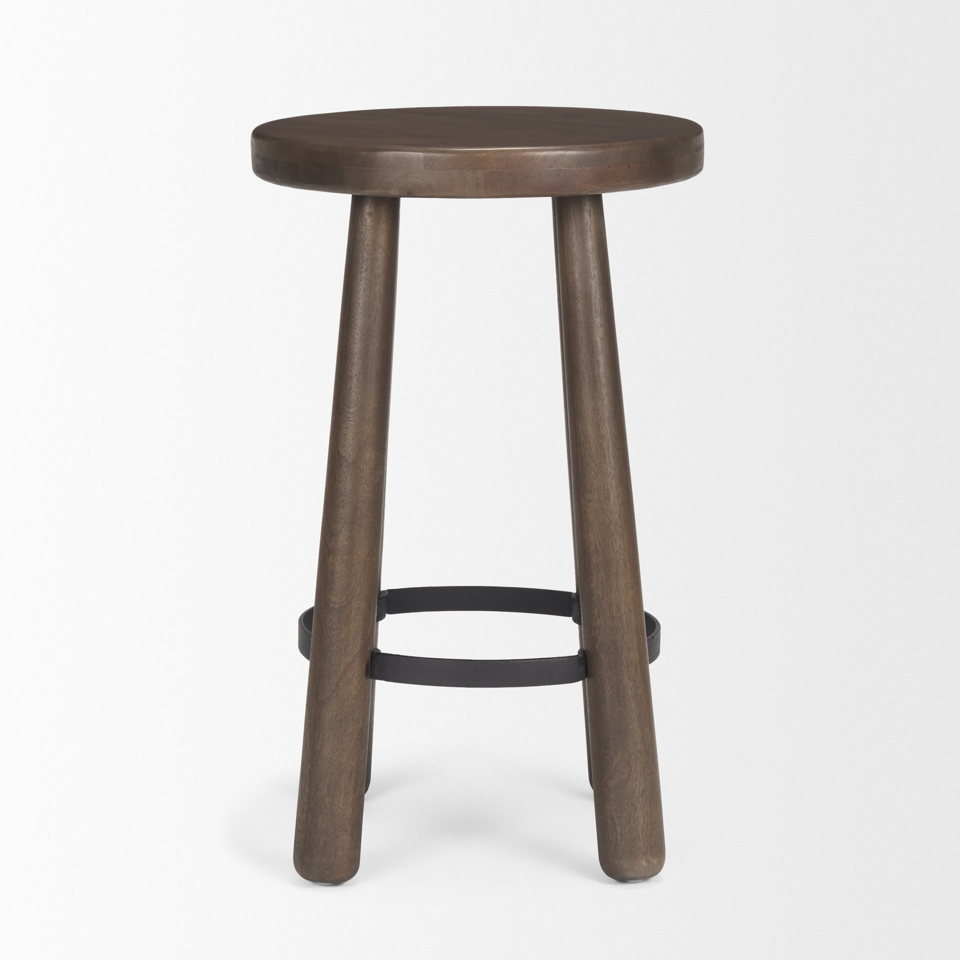 Mercana - Weldon Wood Seat Counter Stool in Brown, Wood
