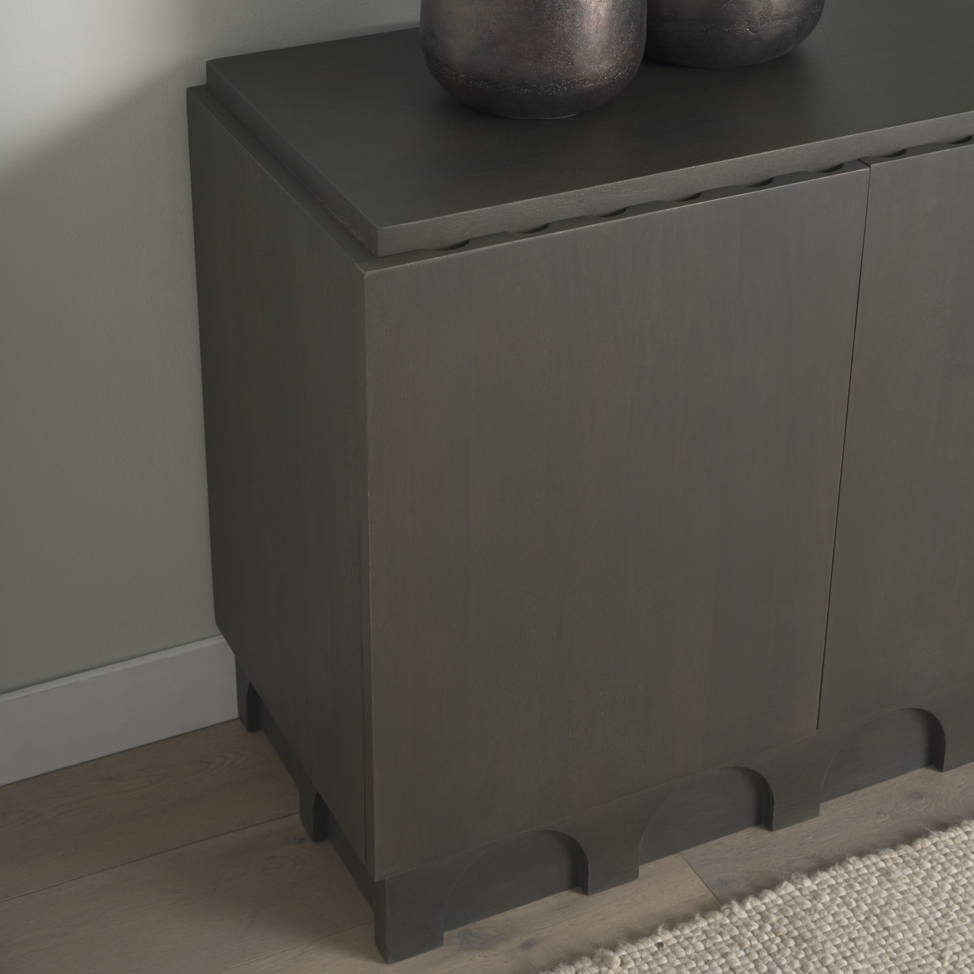 Mercana - Wagner Accent Cabinet in Brown, Solid Wood