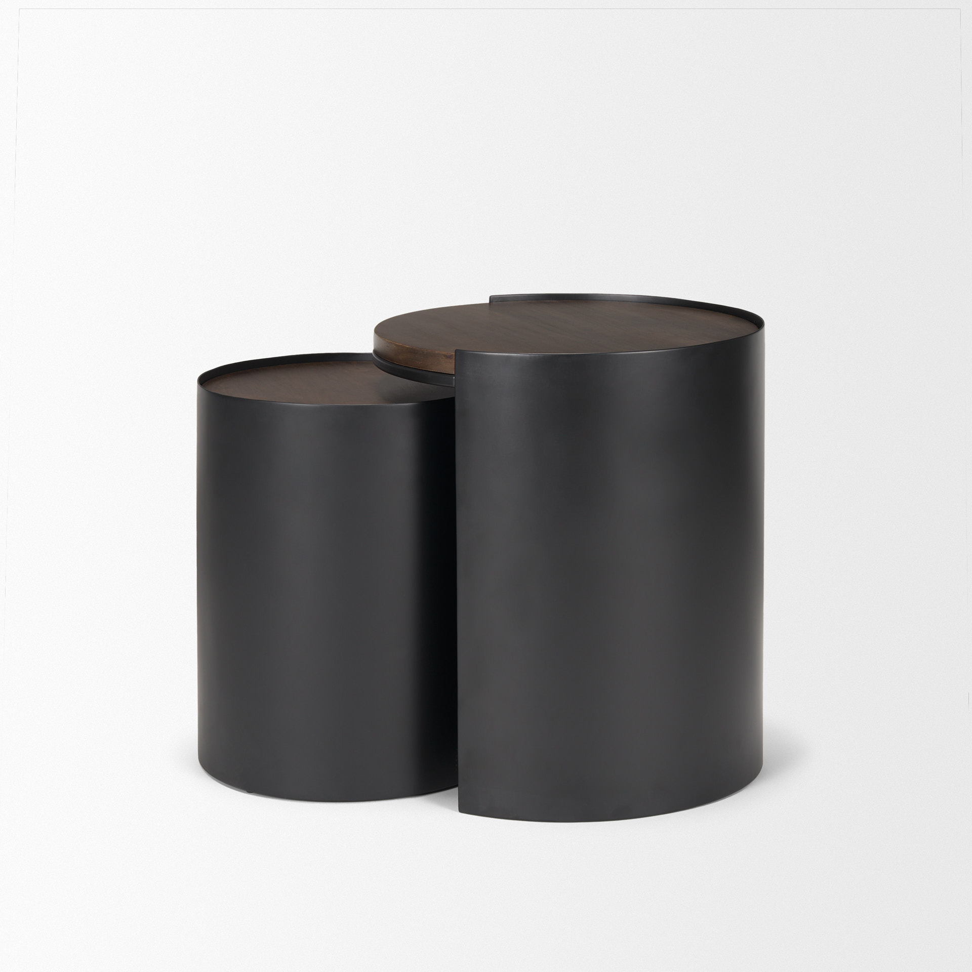 Mercana - Varden Accent Table in Black/Brown, Wood