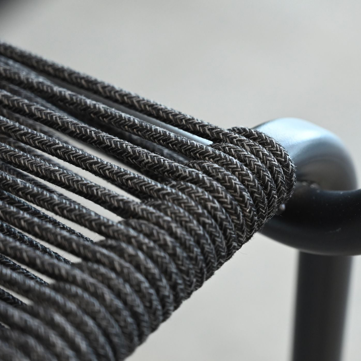 Mobital - Castile Dining Armchair in Coal Black Rope