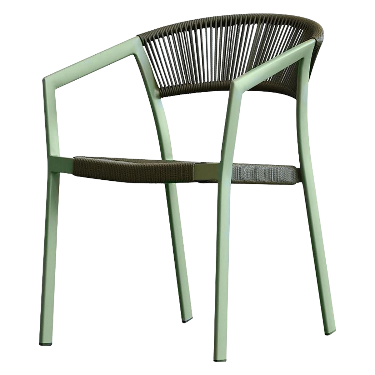 Mobital Soria Dining Armchair - Olive Green Poly Rope