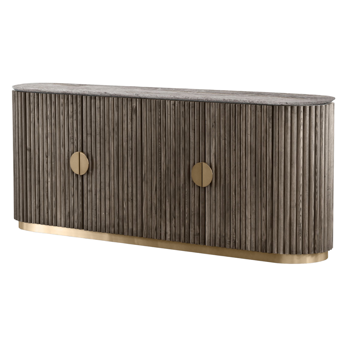 Mobital - Koii Sideboard in Silver Gray Travertine