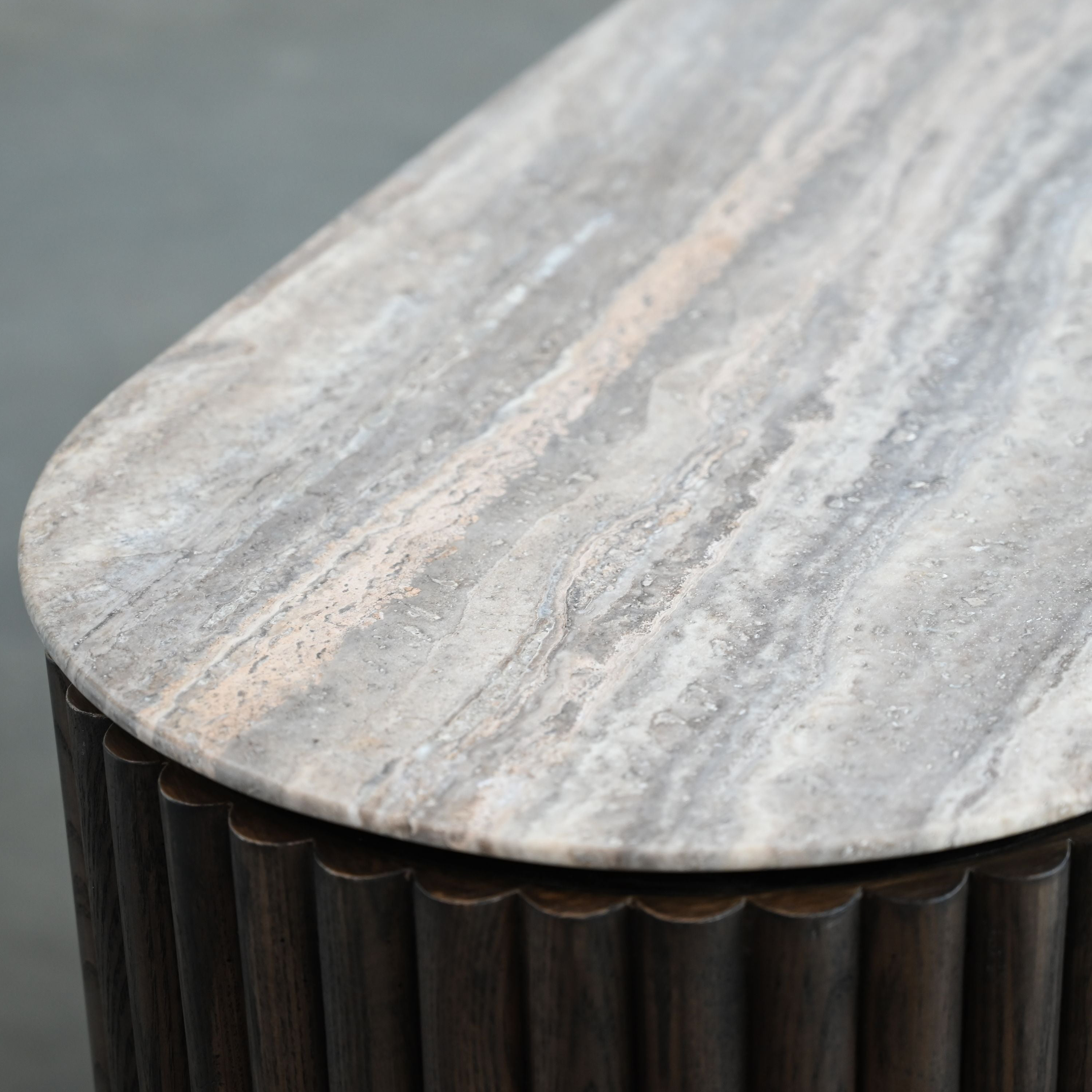 Mobital - Koii Sideboard in Silver Gray Travertine