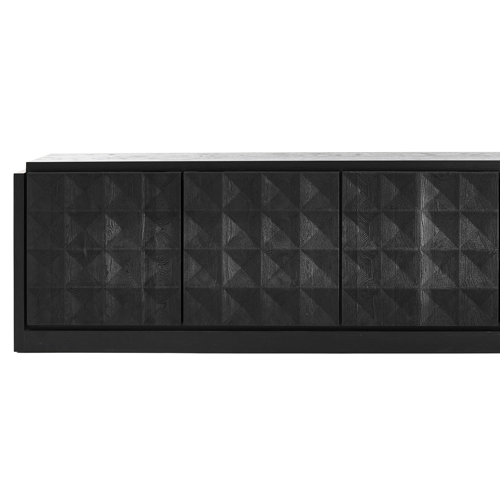 Mobital - Moss Sideboard Wide in Matte Black Oak