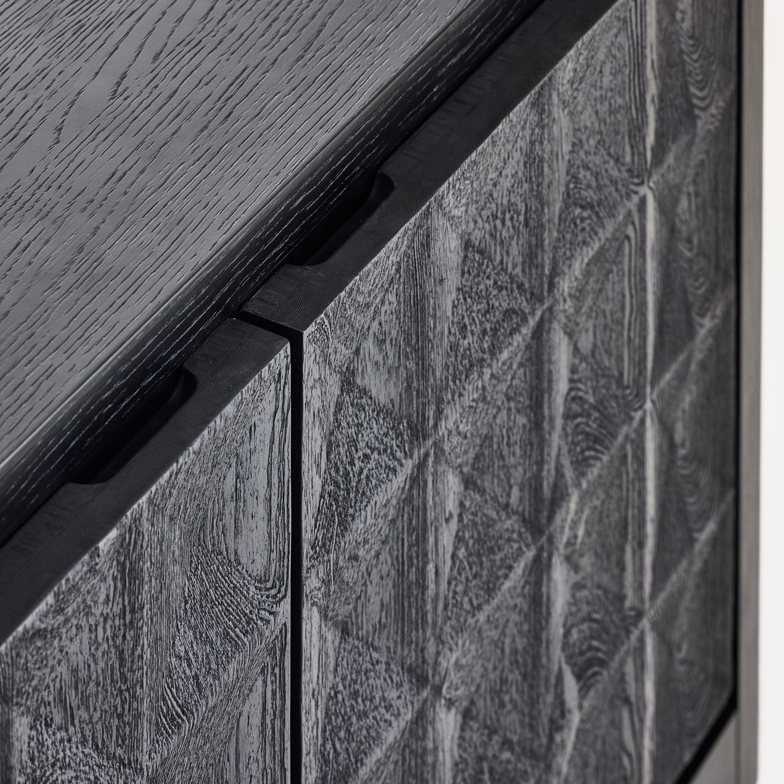 Mobital - Moss Sideboard Wide in Matte Black Oak