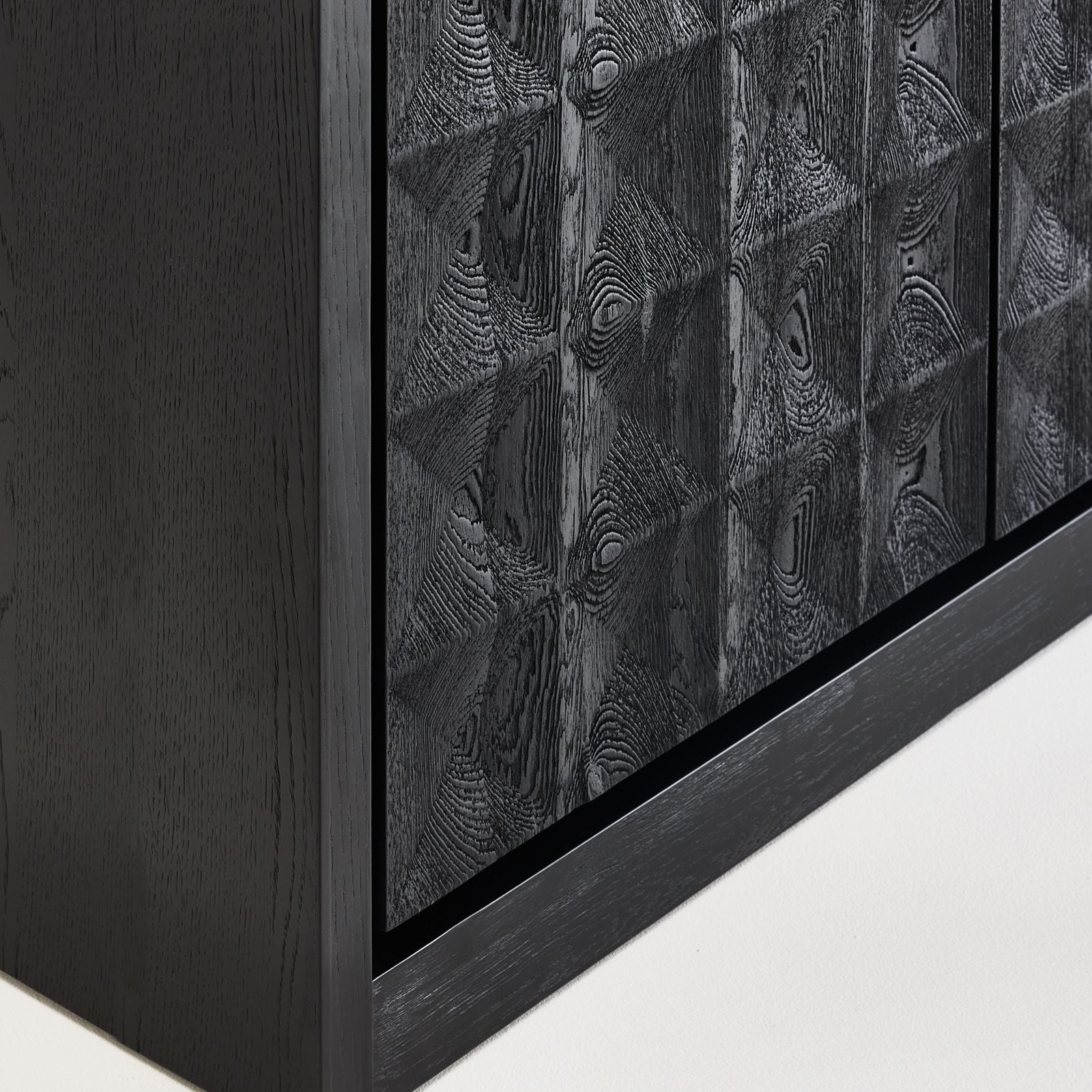 Mobital - Moss Sideboard Wide in Matte Black Oak