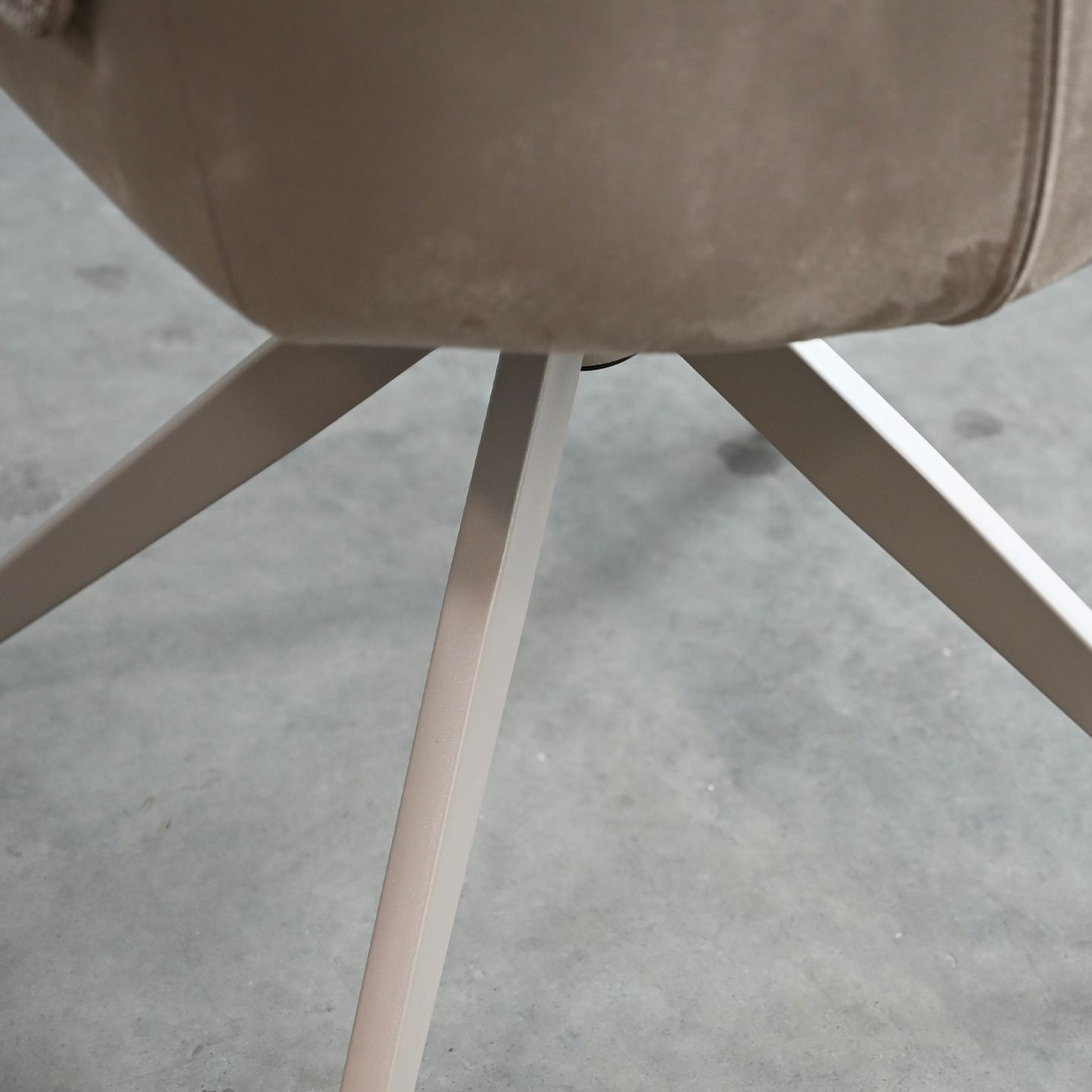 Mobital - Espara Dining Chair in Avena Oat Alcantara/ Alpaca Chenille