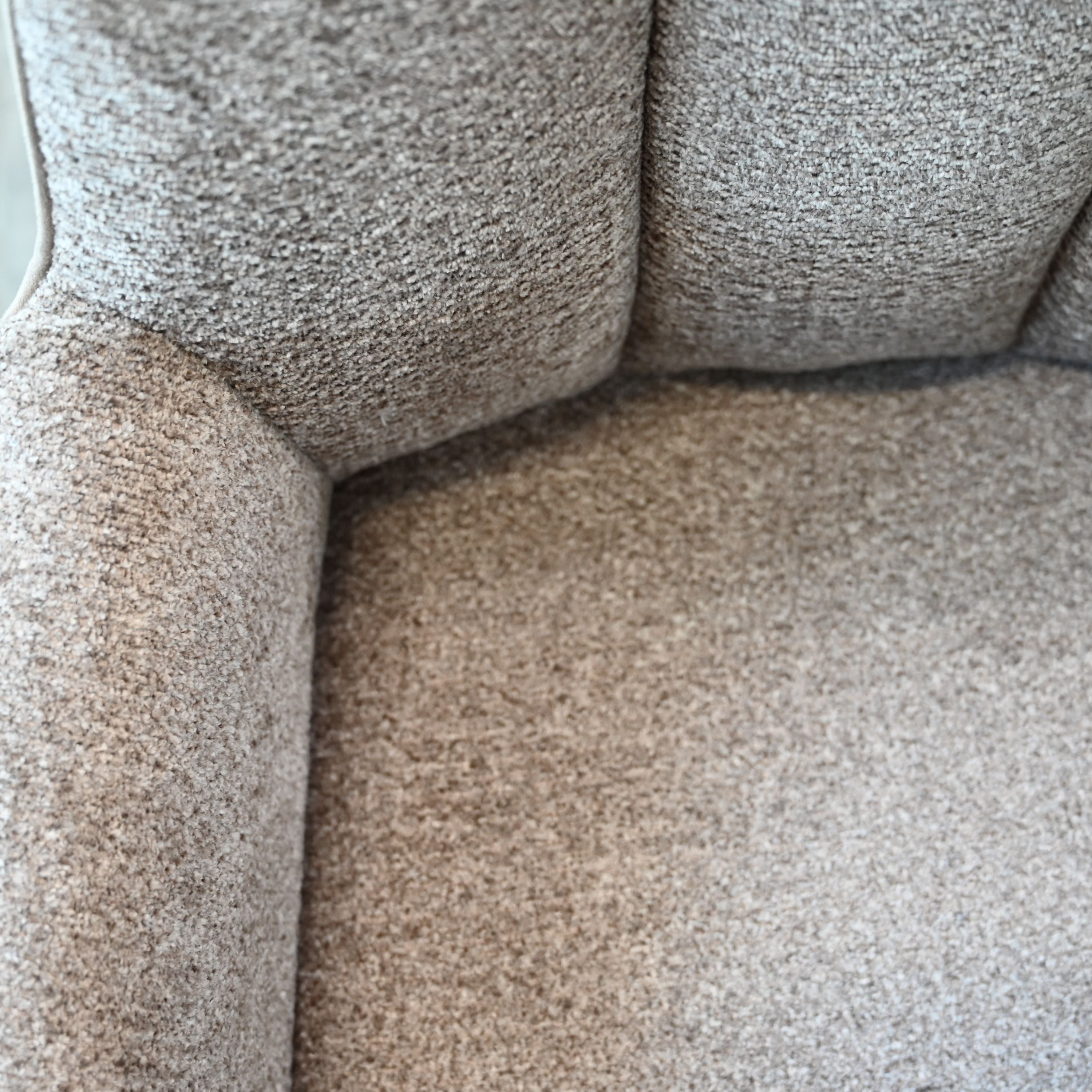 Mobital - Espara Dining Chair in Avena Oat Alcantara/ Alpaca Chenille