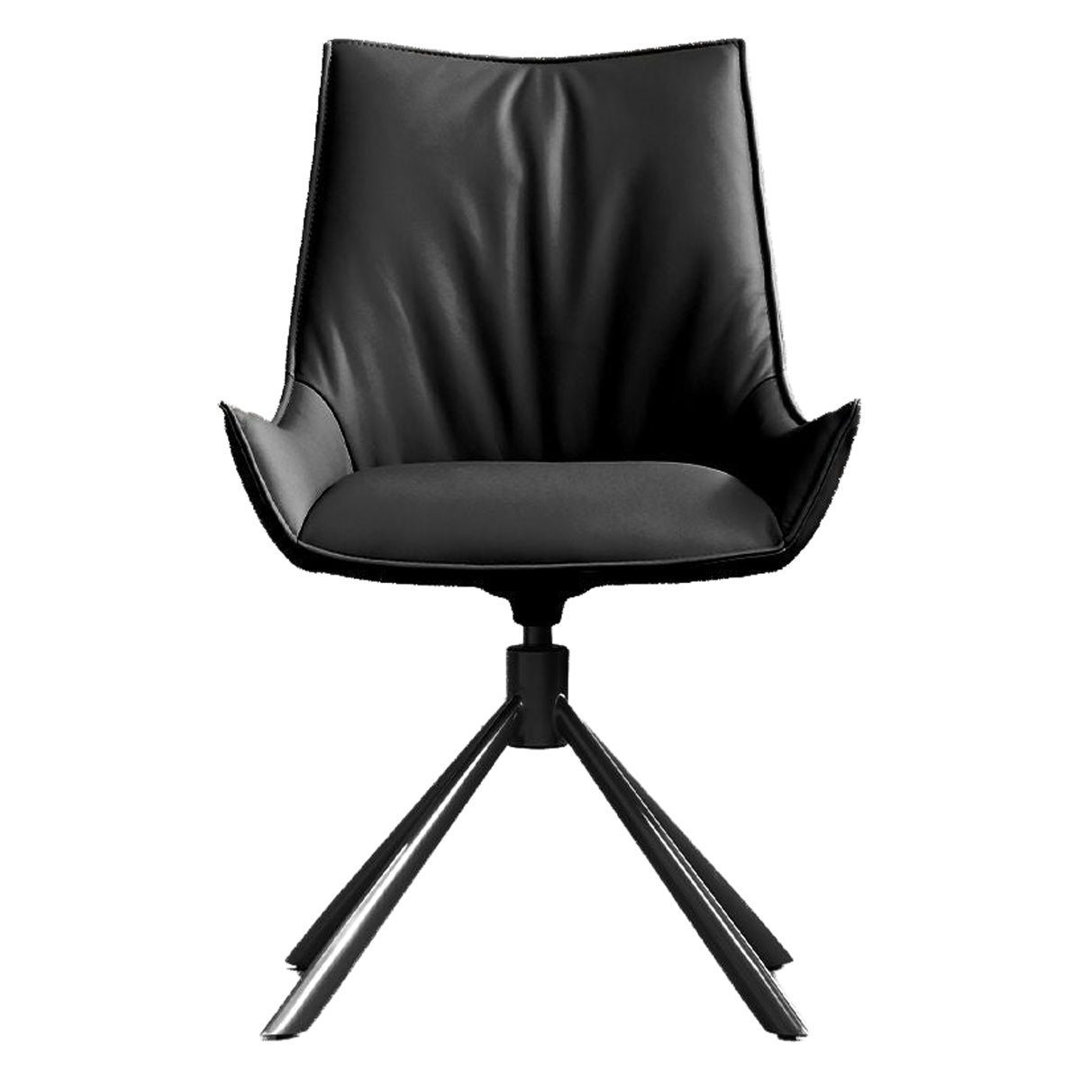 Mobital - Giulia Swivel Dining Chair in Black