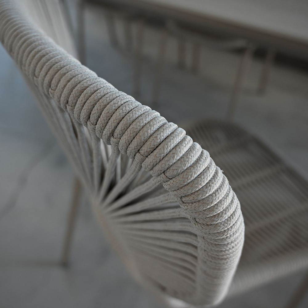 Mobital - Kamari Indoor/Outdoor Dining Chair Stackable in Taupe