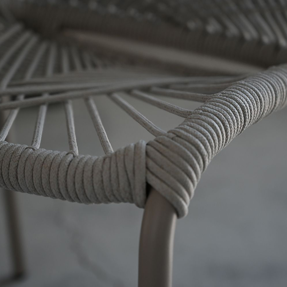 Mobital - Kamari Indoor/Outdoor Dining Chair Stackable in Taupe