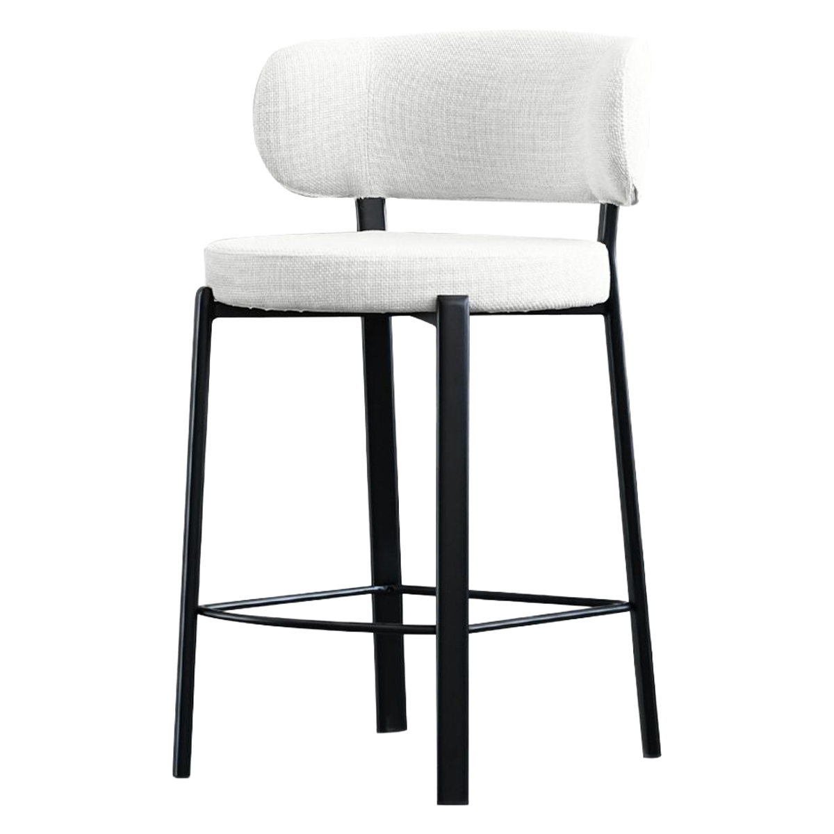 Mobital - Lily Counter Stool in Alabaster Hopsack
