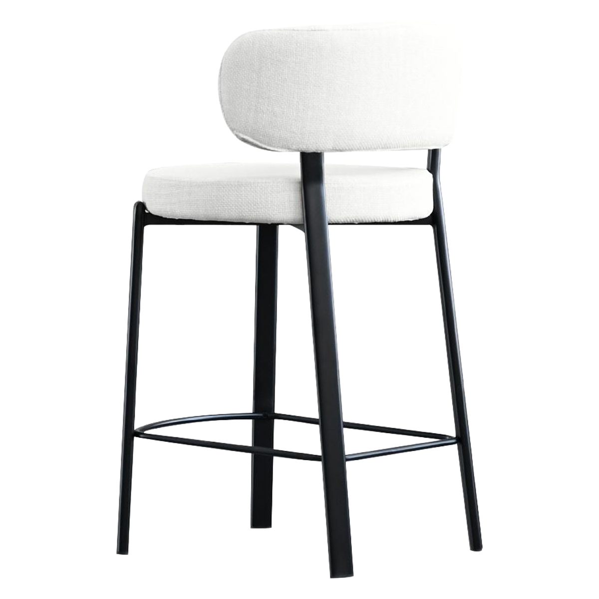 Mobital - Lily Counter Stool in Alabaster Hopsack