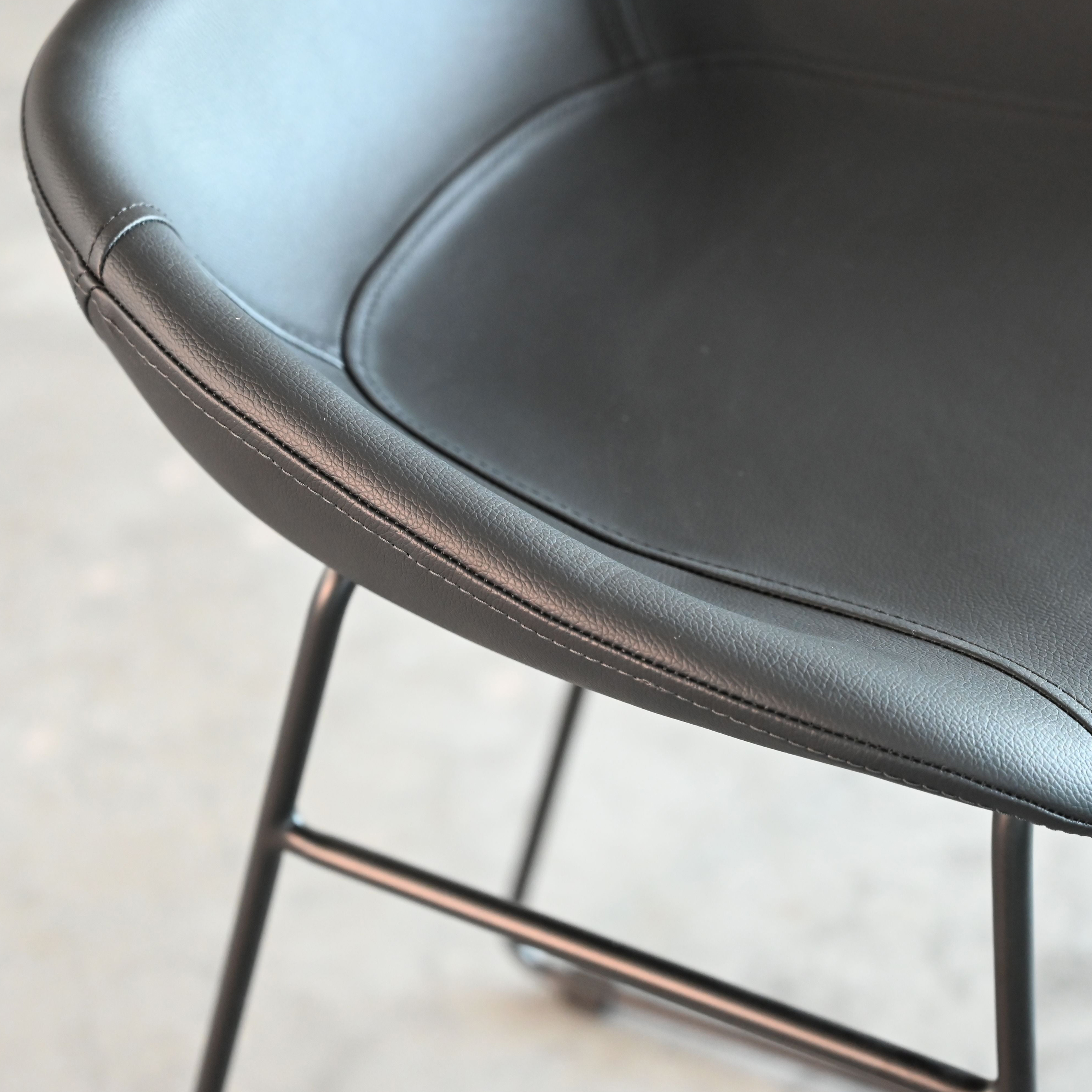 Mobital - Rafa Counter Stool in Pebbled Black