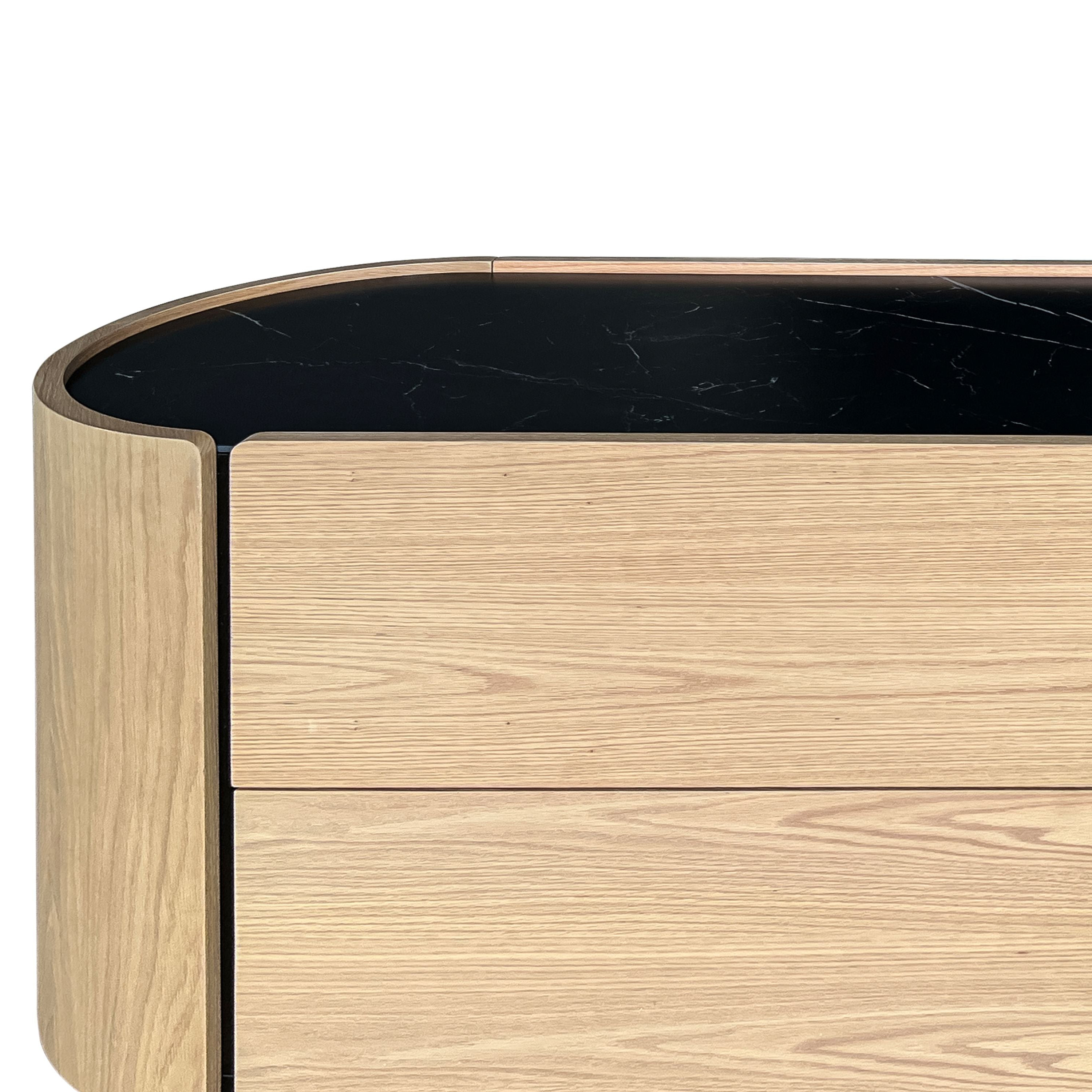 Mobital Burrow Double Dresser 4- Drawers - White Oak