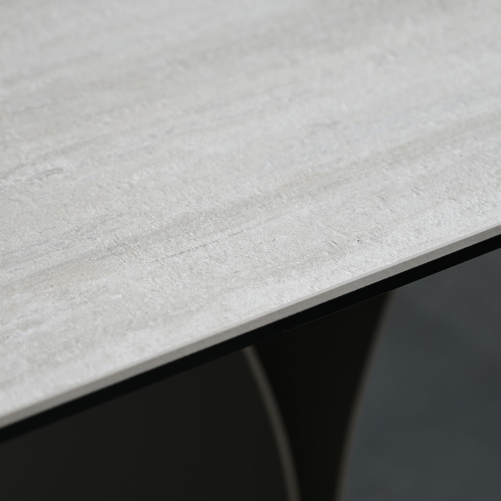 Mobital - Camber Dining Table in Bianco Bocciardato Travertine