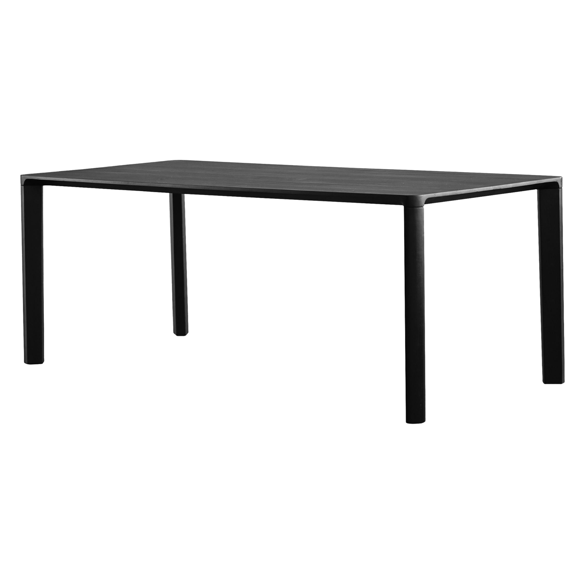 Mobital - Plank Dining Table in Black Soot