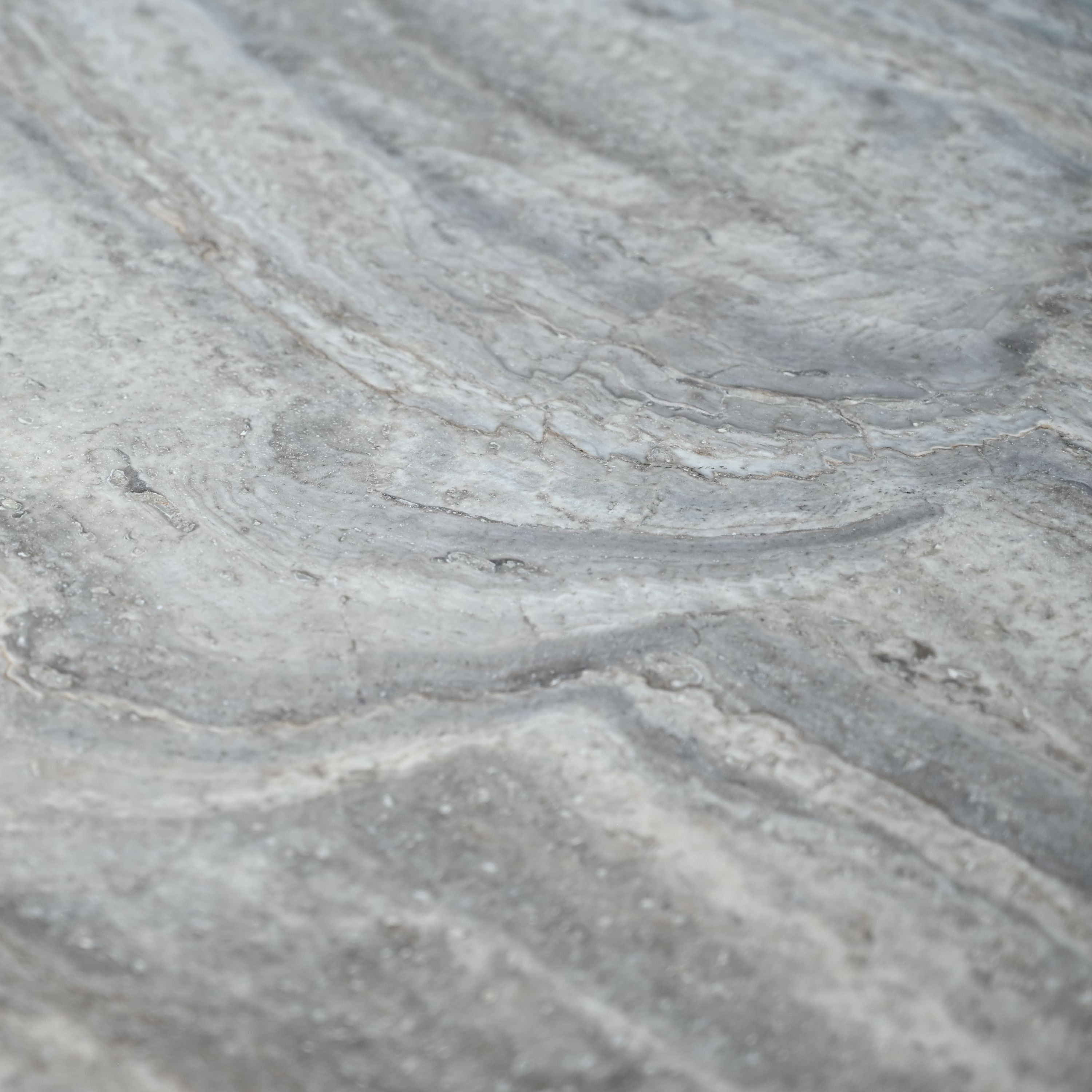 Mobital - Shoku Dining Table in Silver Gray Travertine