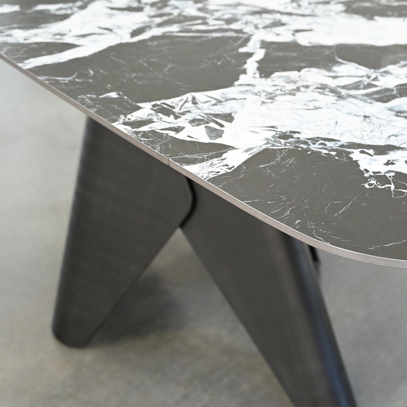 Mobital - Taji Double Extension Dining Table in Tourmaline Black